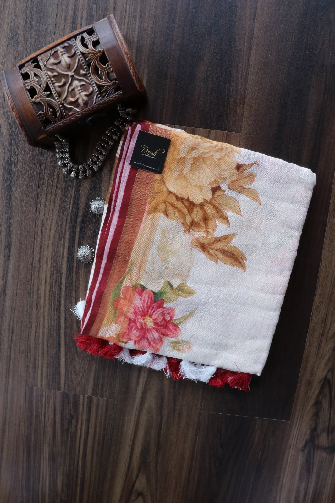 FLORAL PRINTED PRINTED LINEN-TBS26PL