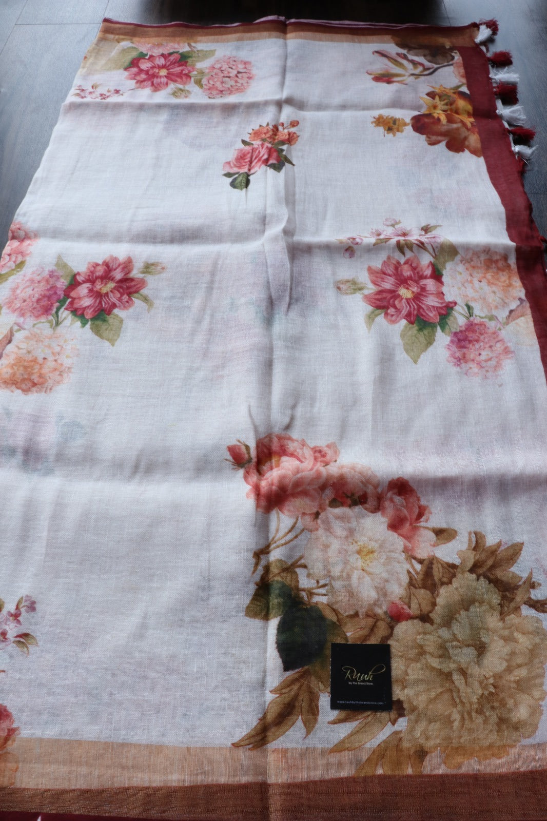 FLORAL PRINTED PRINTED LINEN-TBS26PL