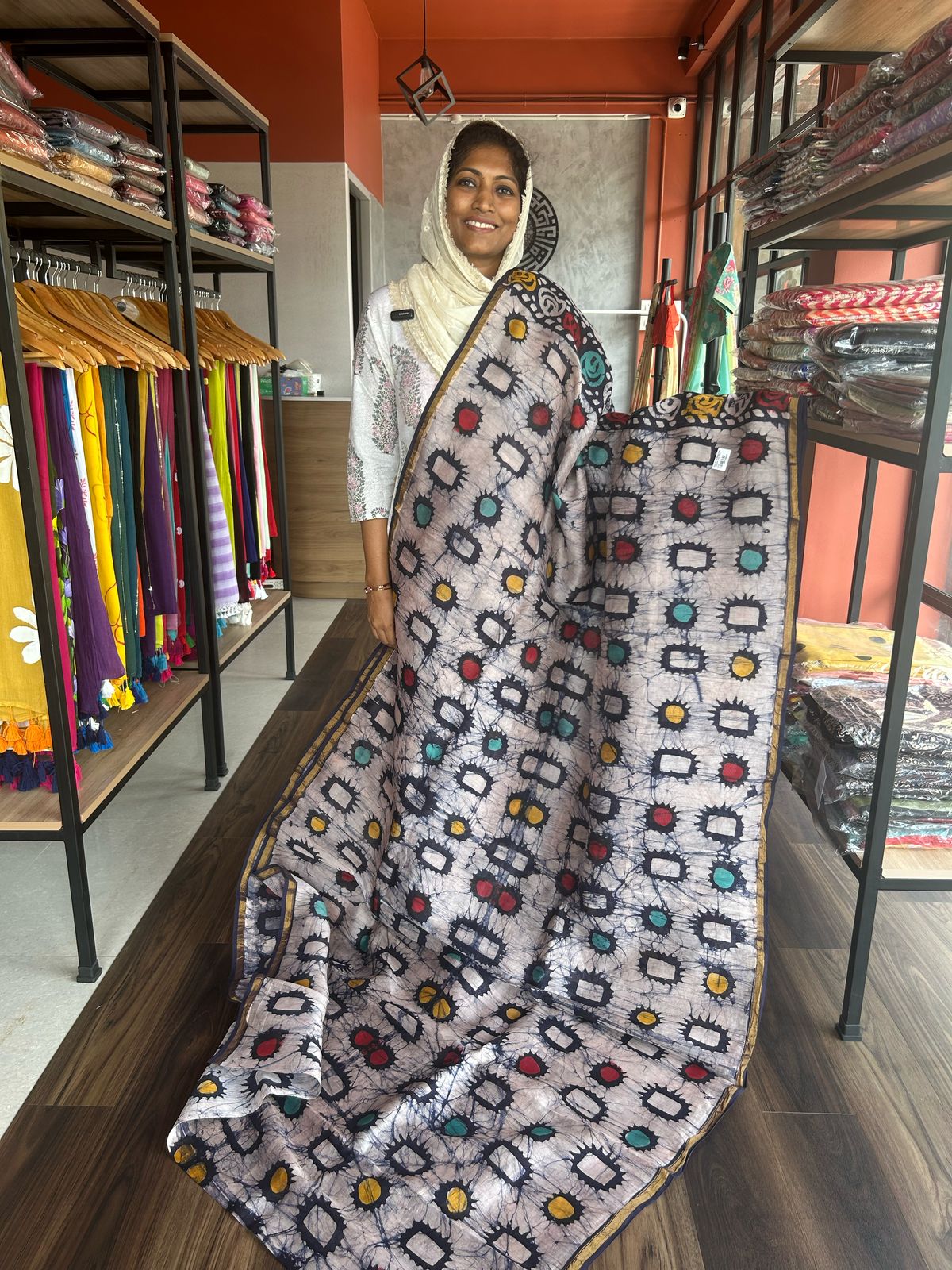 CHANDERI BLOCK PRINT 10- TBS26CS2