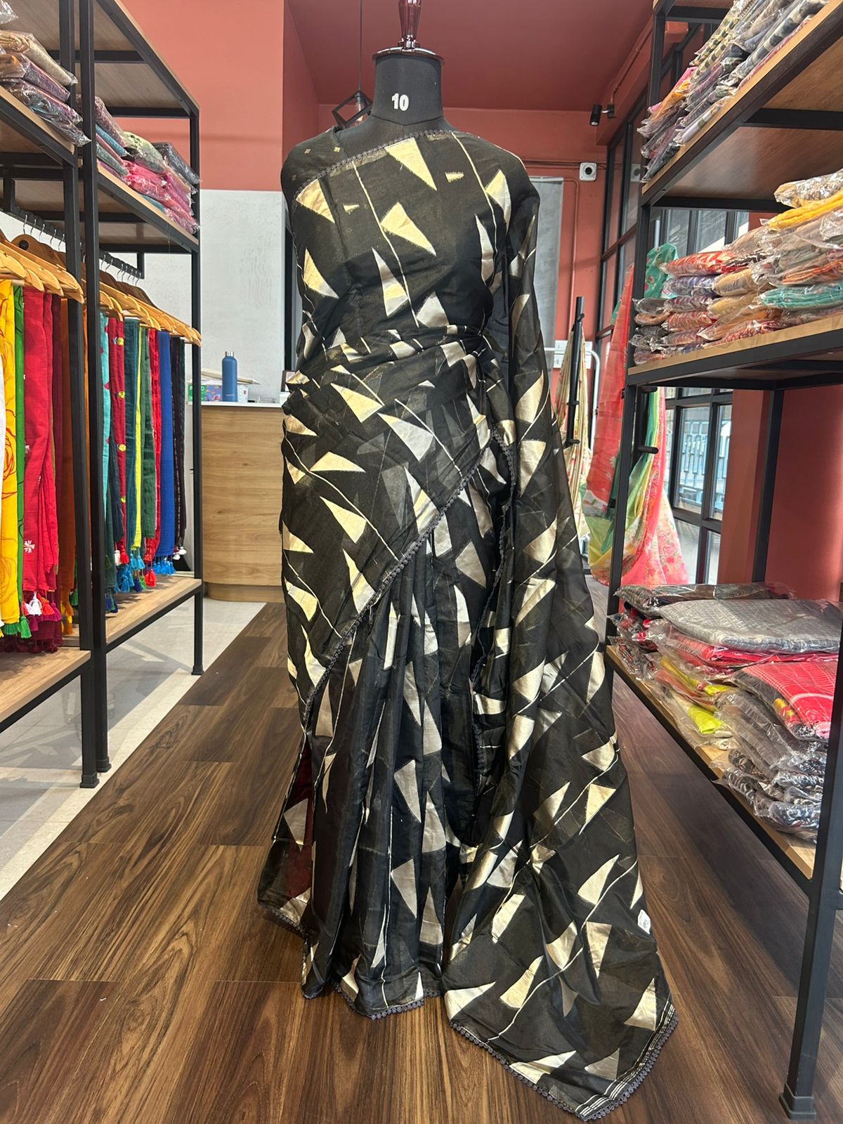 DESIGNER ORGANZA BLACK