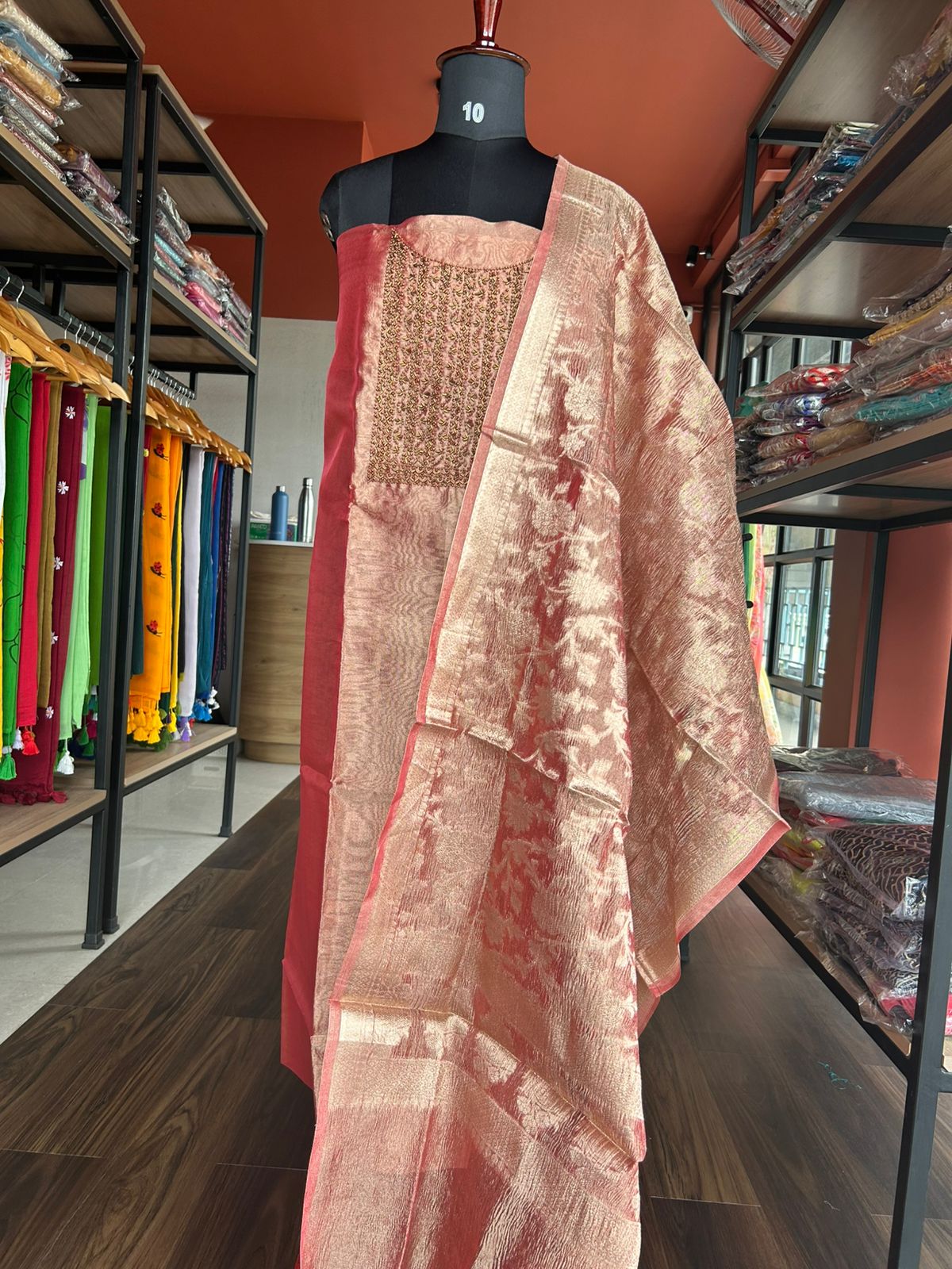 BANARASI TISSUE SALWAR SUIT 2