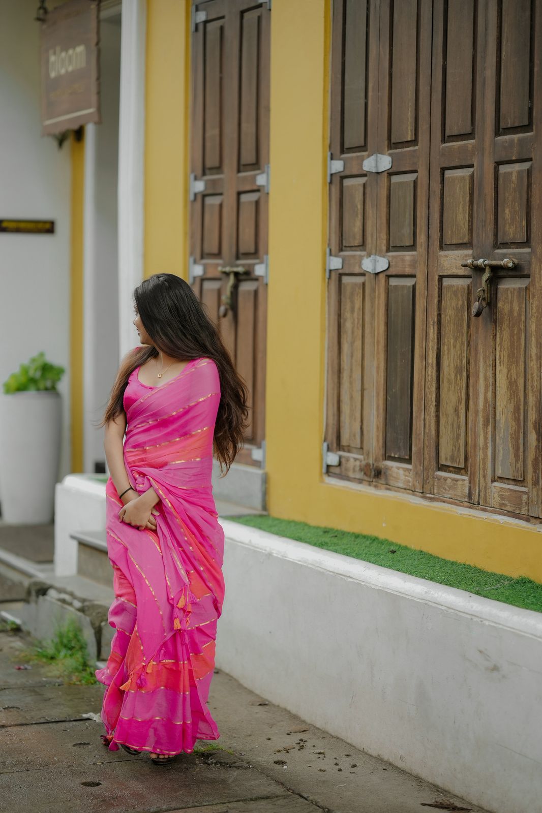 MULMUL MULTI COLOUR SAREE