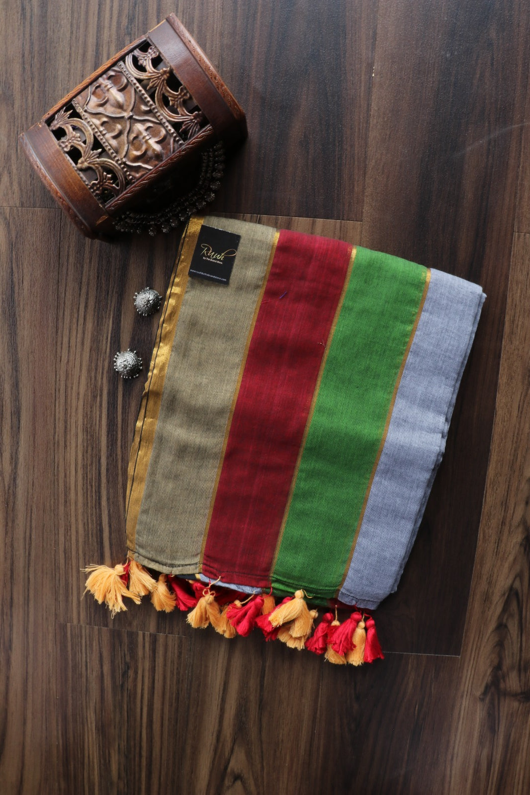 MULMUL MULTI COLOUR SAREE