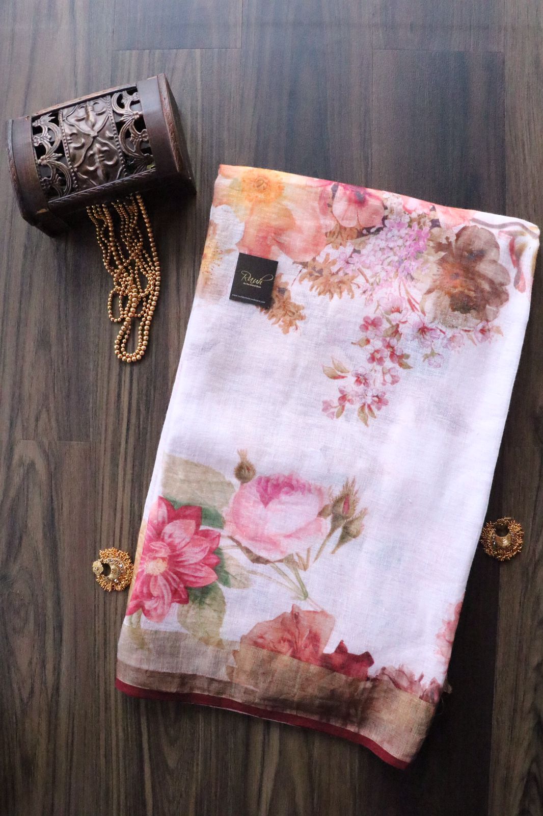 FLORAL PRINTED PRINTED LINEN-TBS26PL