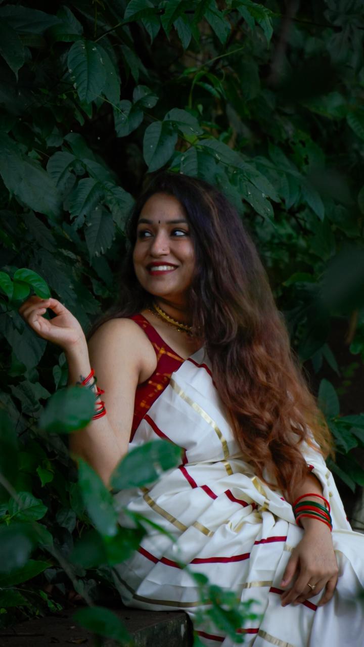 PREMIUM KERALA COTTON - GOLD MAROON- TBS26MG