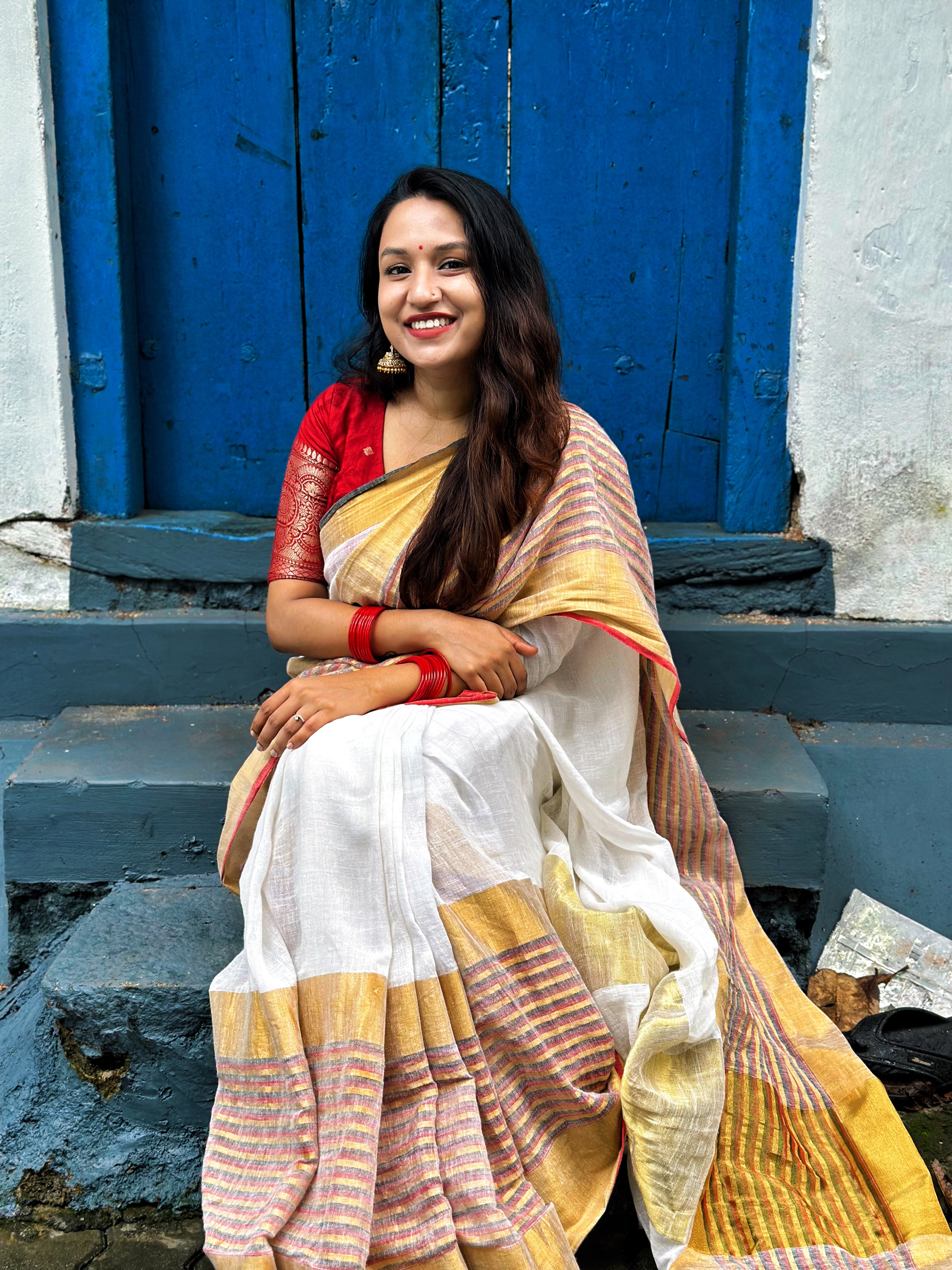 LINEN COTTON SAREE
