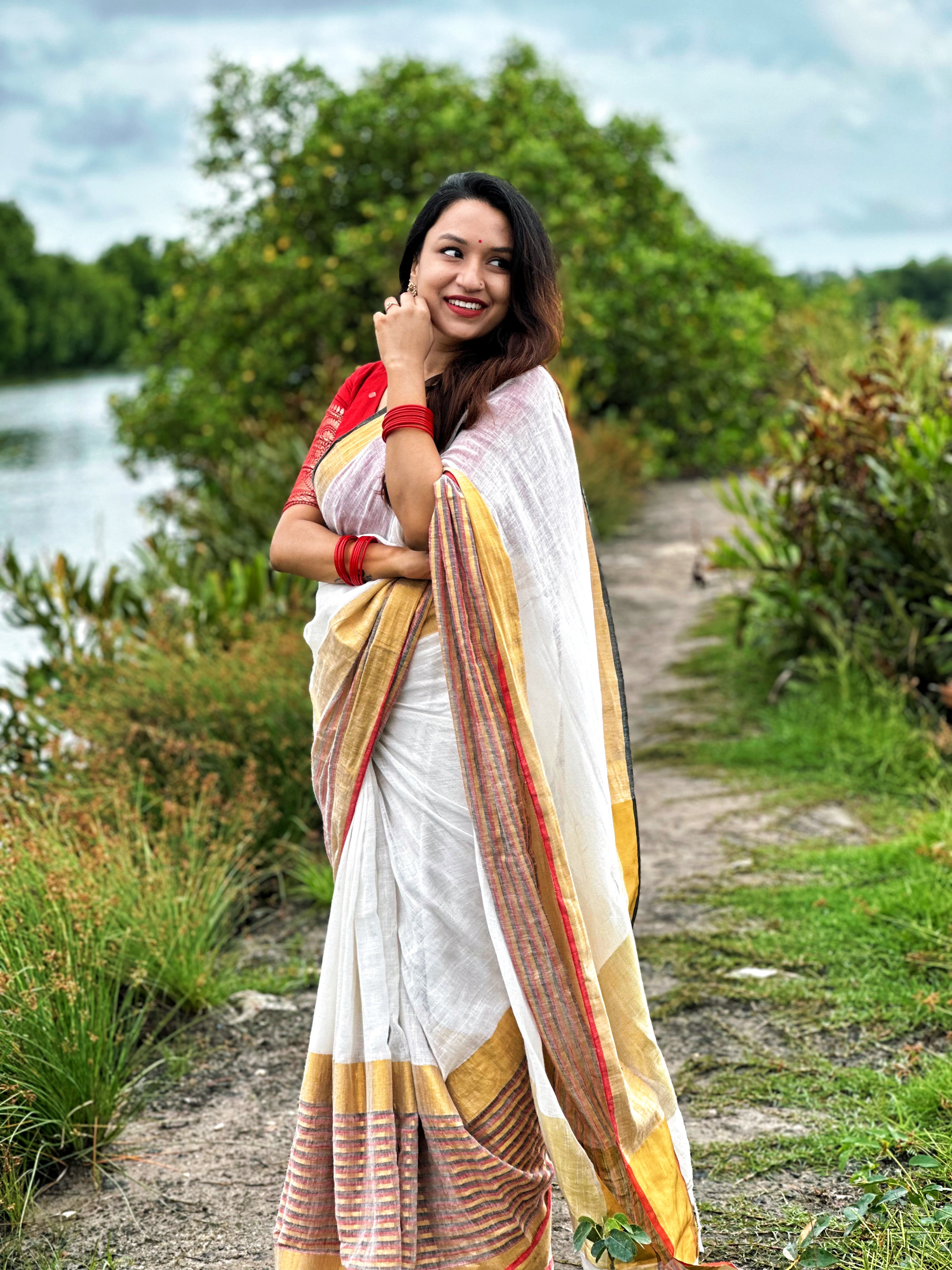 LINEN COTTON SAREE