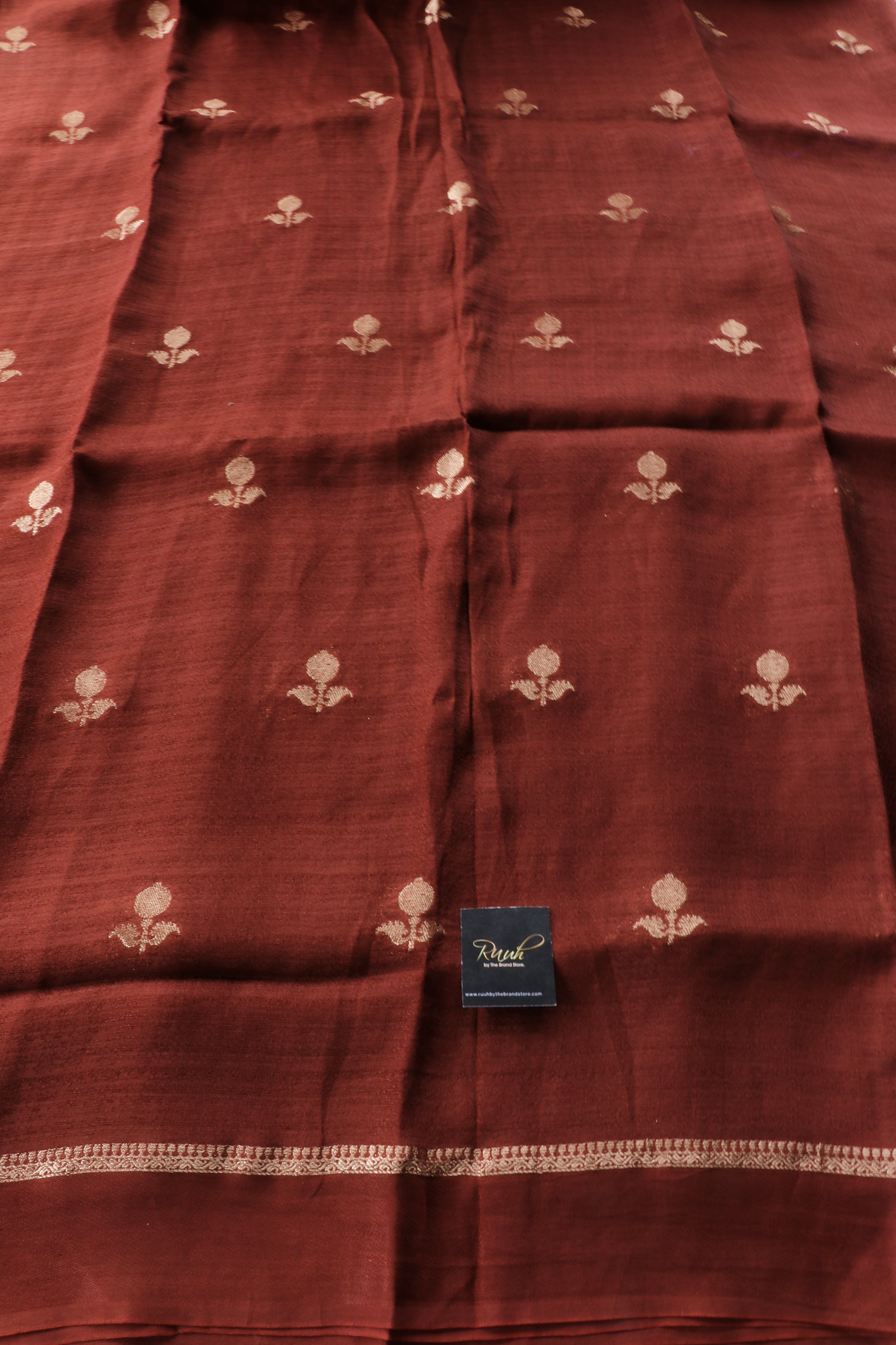 MAYURI - BROWN COLOUR VISCOSE SILK SAREE - TBS26V1