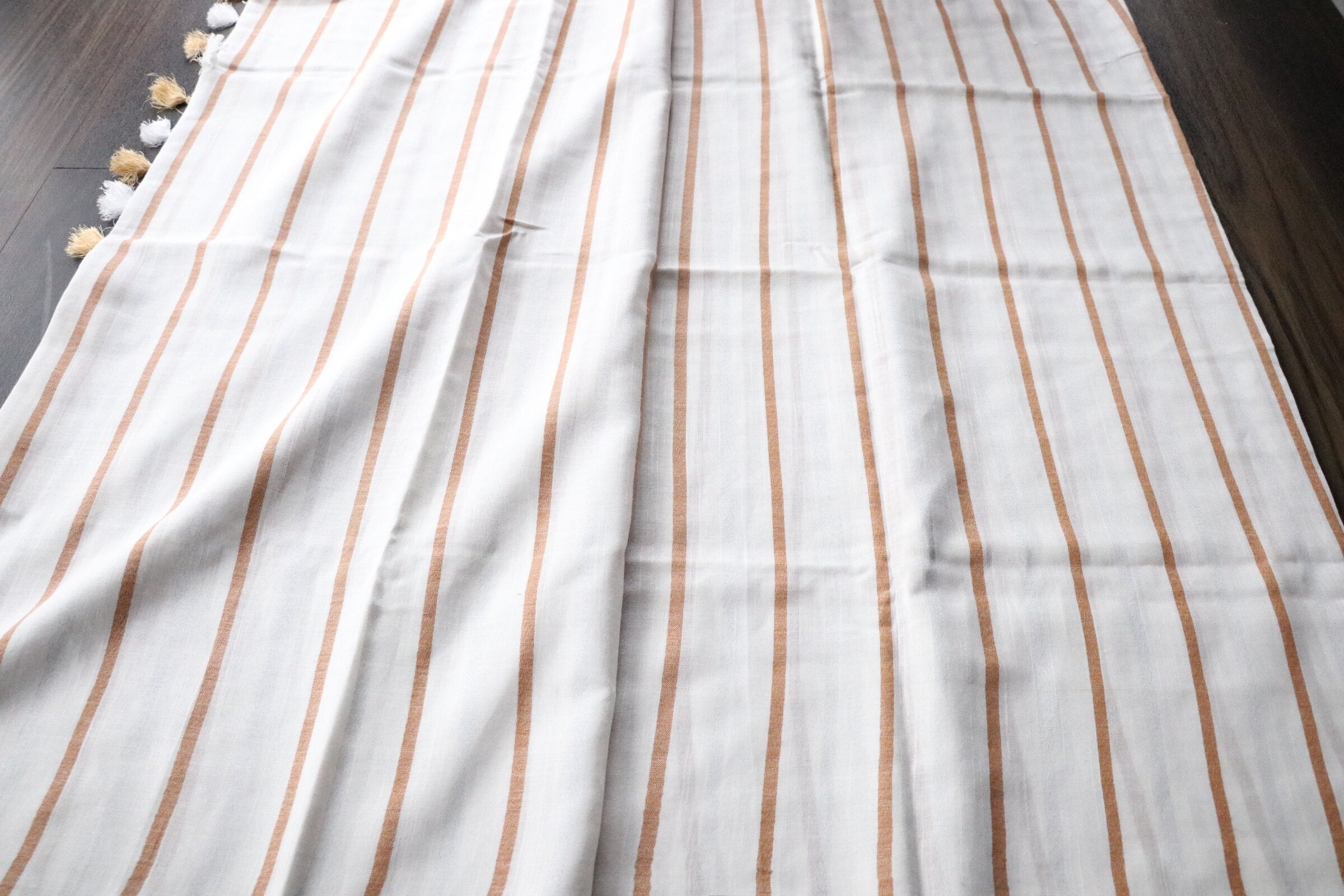 COTTON COPPER SILVER STRIPES 2