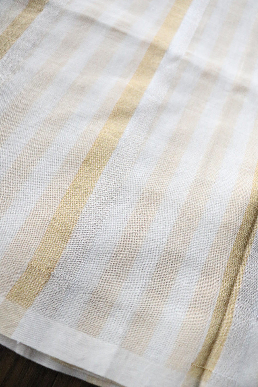 COTTON GOLD SILVER STRIPES A1