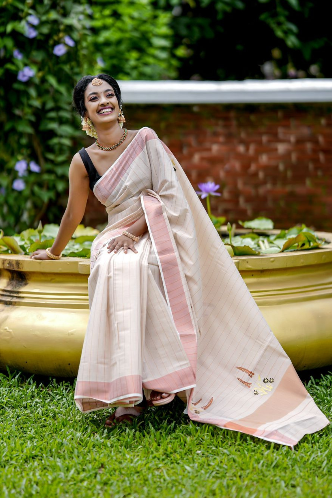 ANUPAMA - TISSUE STRIPE EMBROIDERY