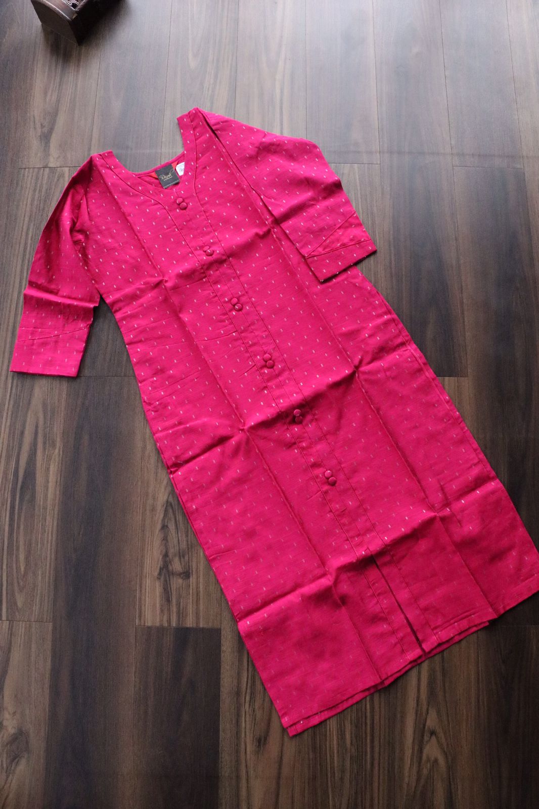 SLUB SILK KURTA PINK