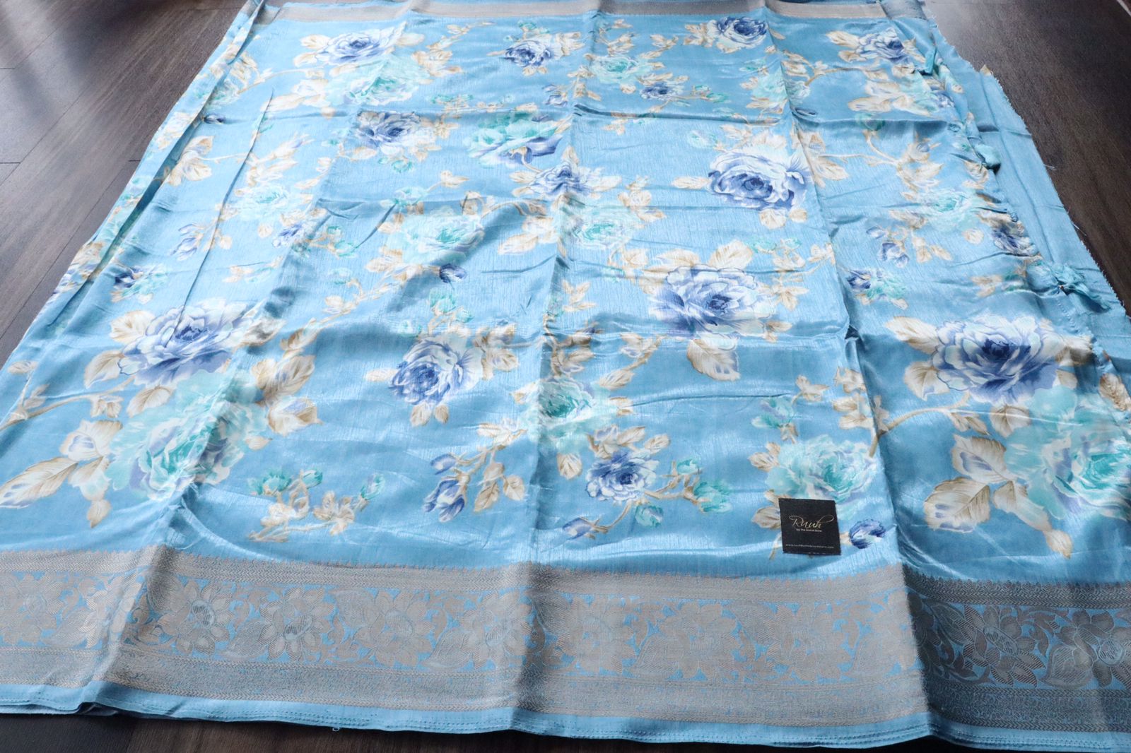 SEMI BINNY SAREE FLORAL 3