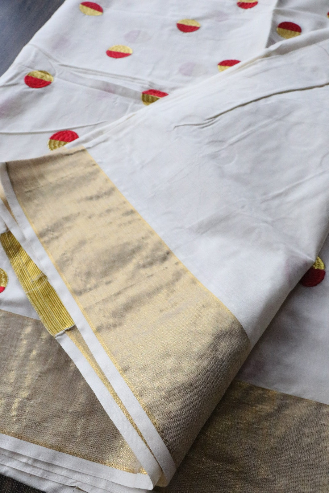 KERALA COTTON POLKA EMBROIDERY 3