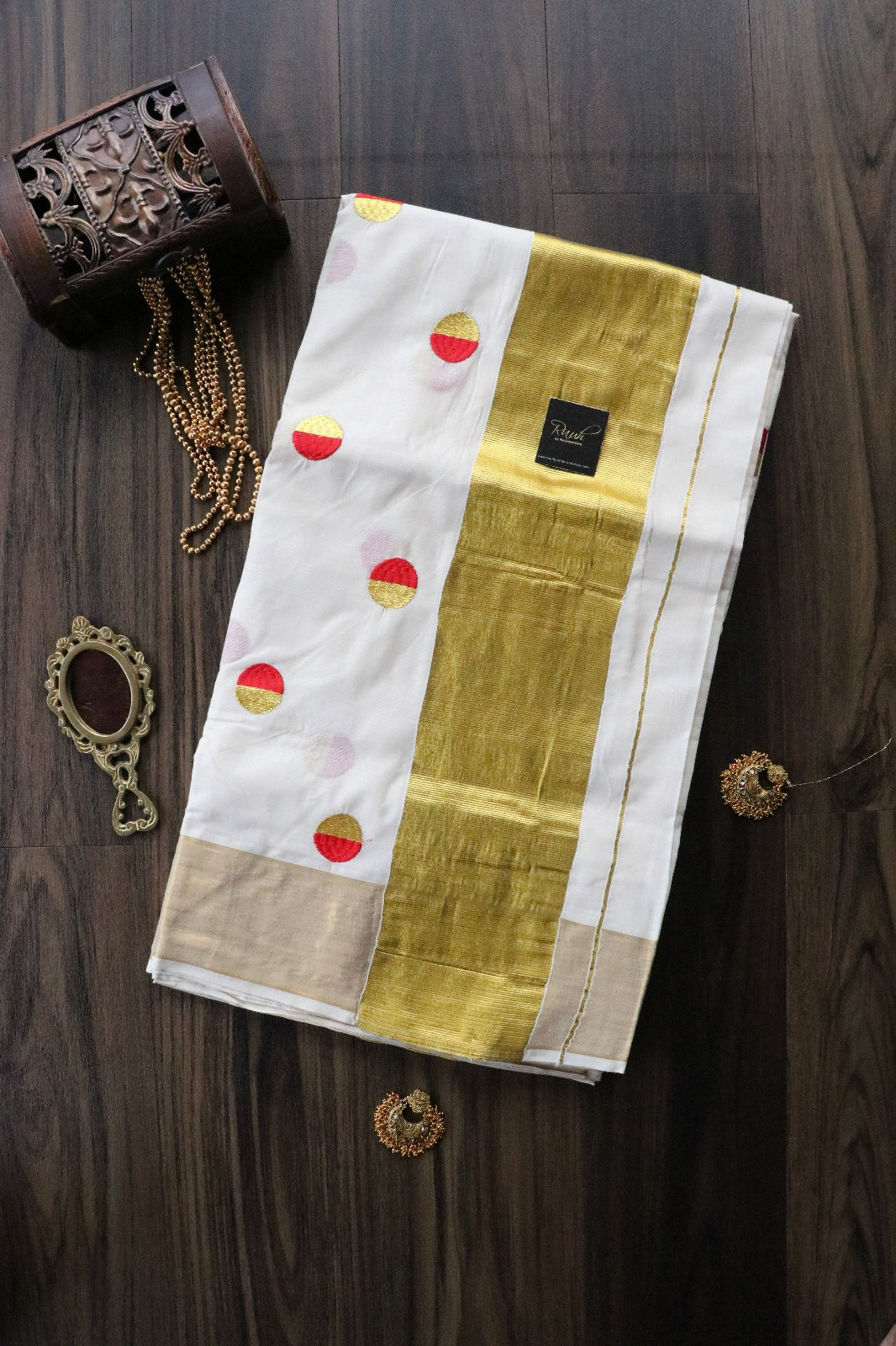 KERALA COTTON POLKA EMBROIDERY 3