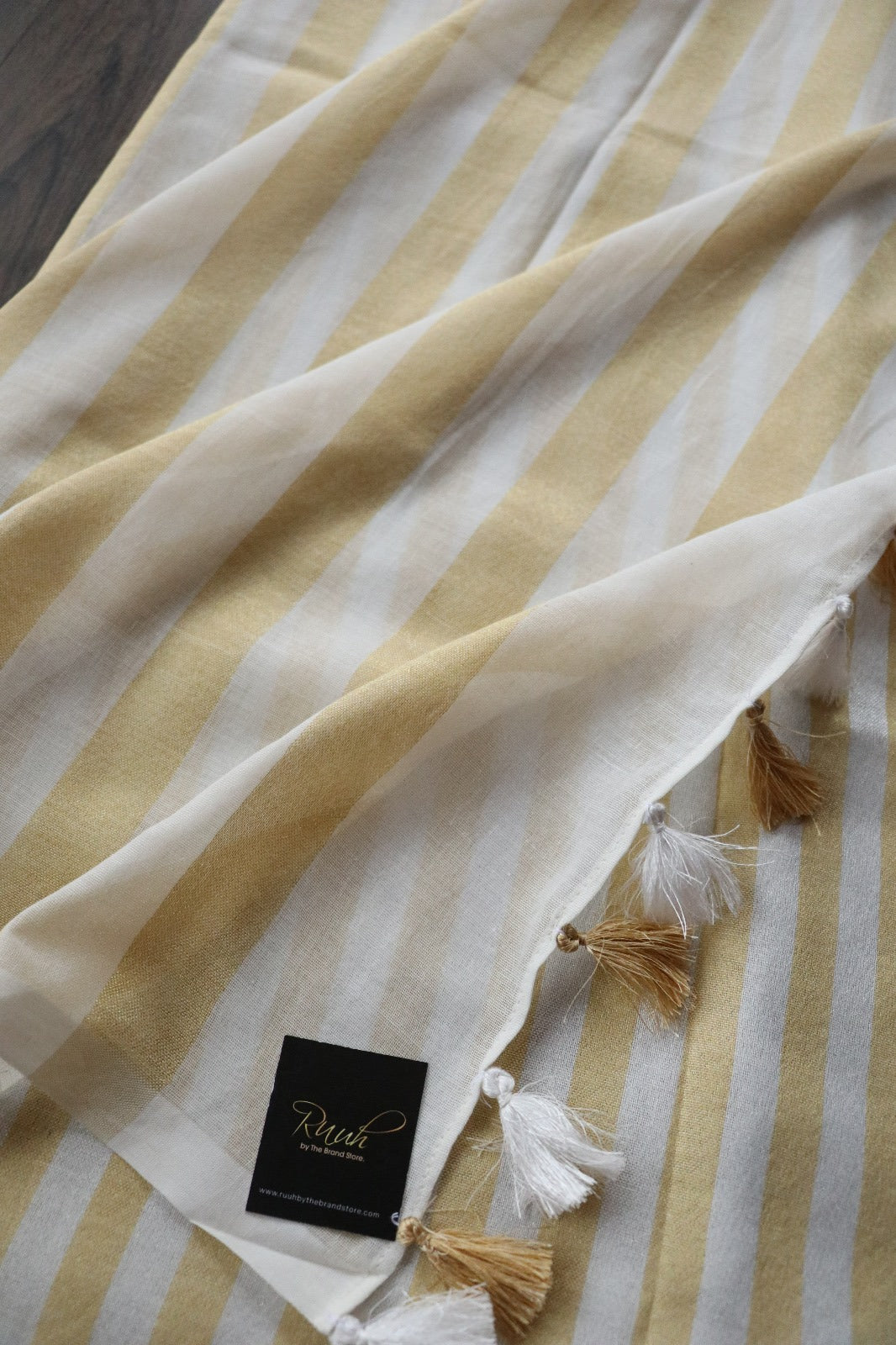 COTTON GOLD THIN STRIPES A1