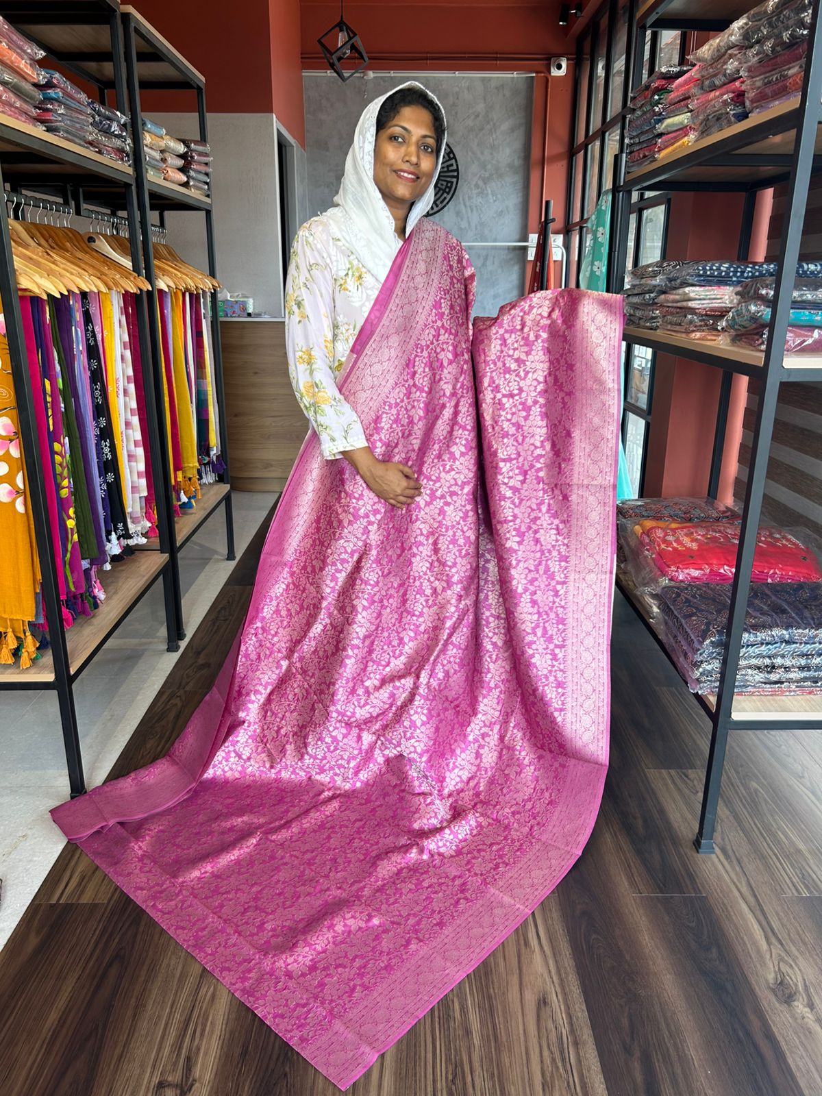 BANARASI SEMI RAW SILK 4