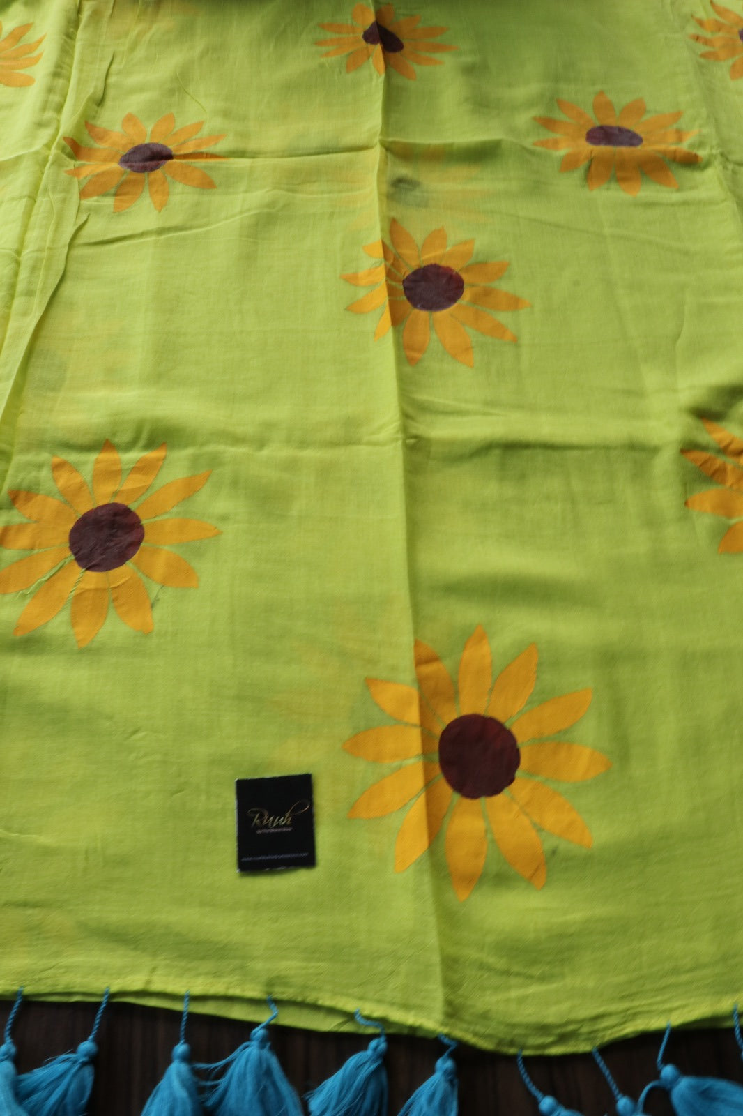 MULMUL HANDPAINT SUNFLOWER 2