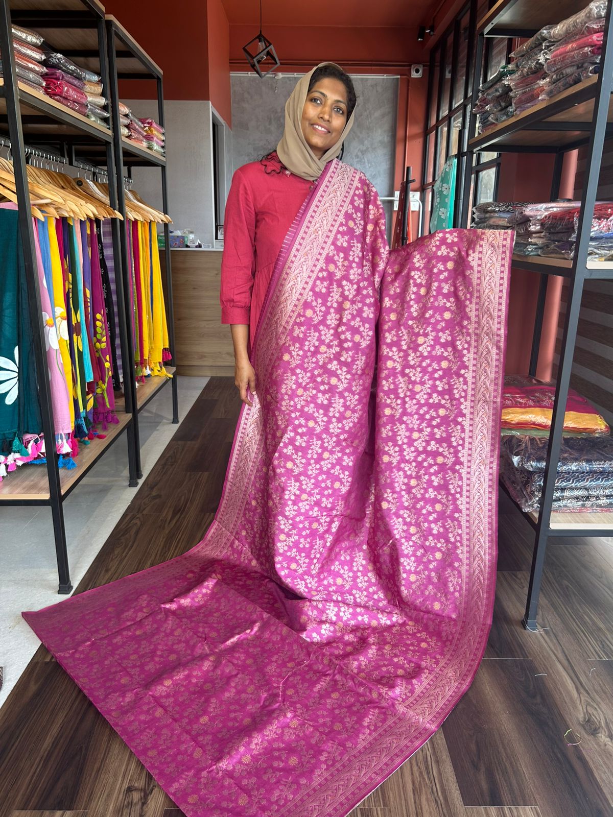 BANARASI SEMI RAW SILK 8