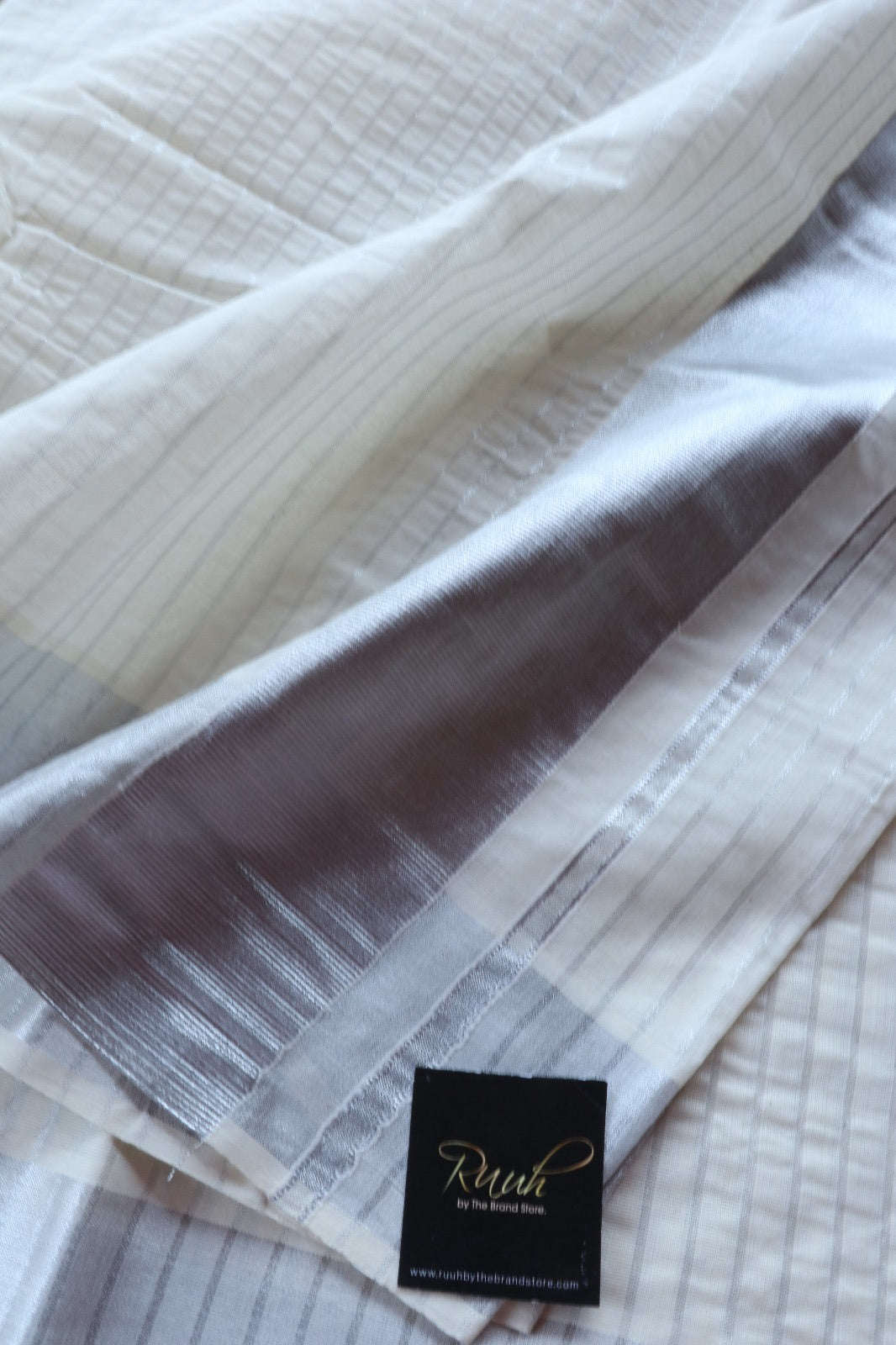 KERALA COTTON SILVER STRIPE