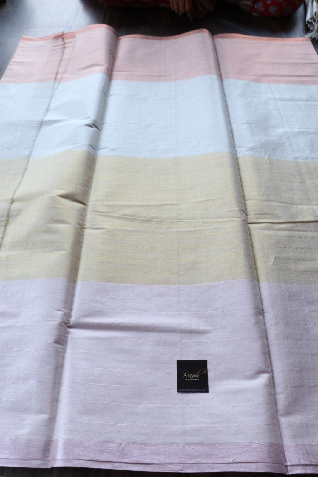 MULTI COLOUR TISSUE CHECK SAREE