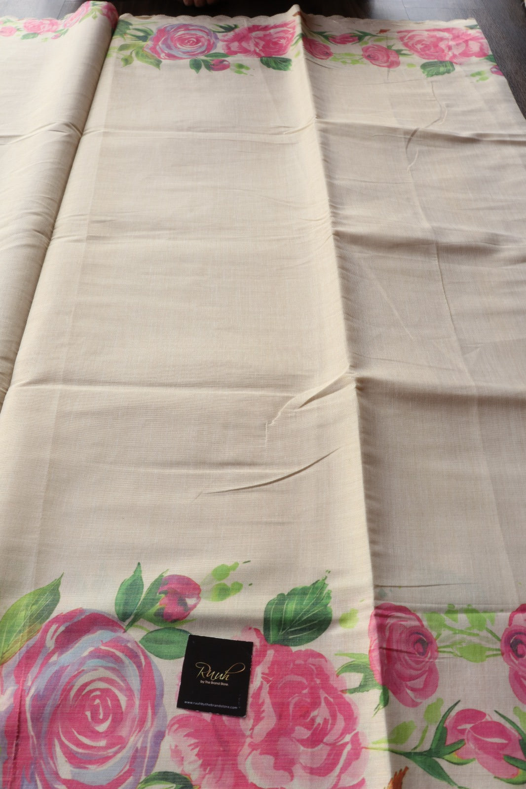 TISSUE FLORAL CUTWORK SAREE 1