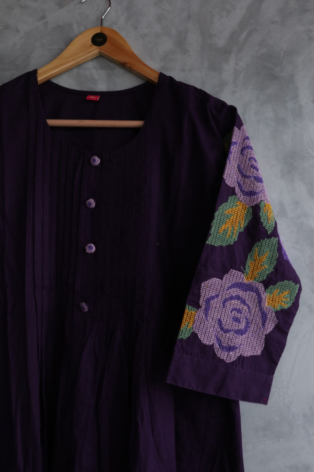 PURPLE COTTON CO ORD SET