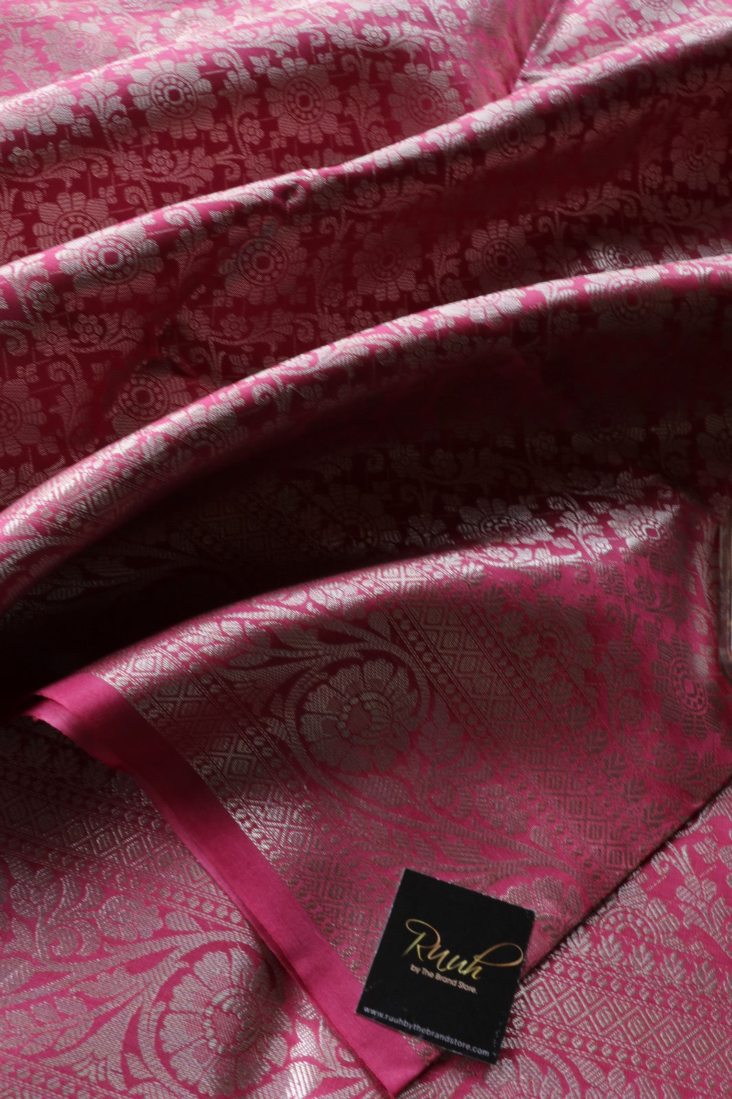PINK SEMI KATAN SAREE