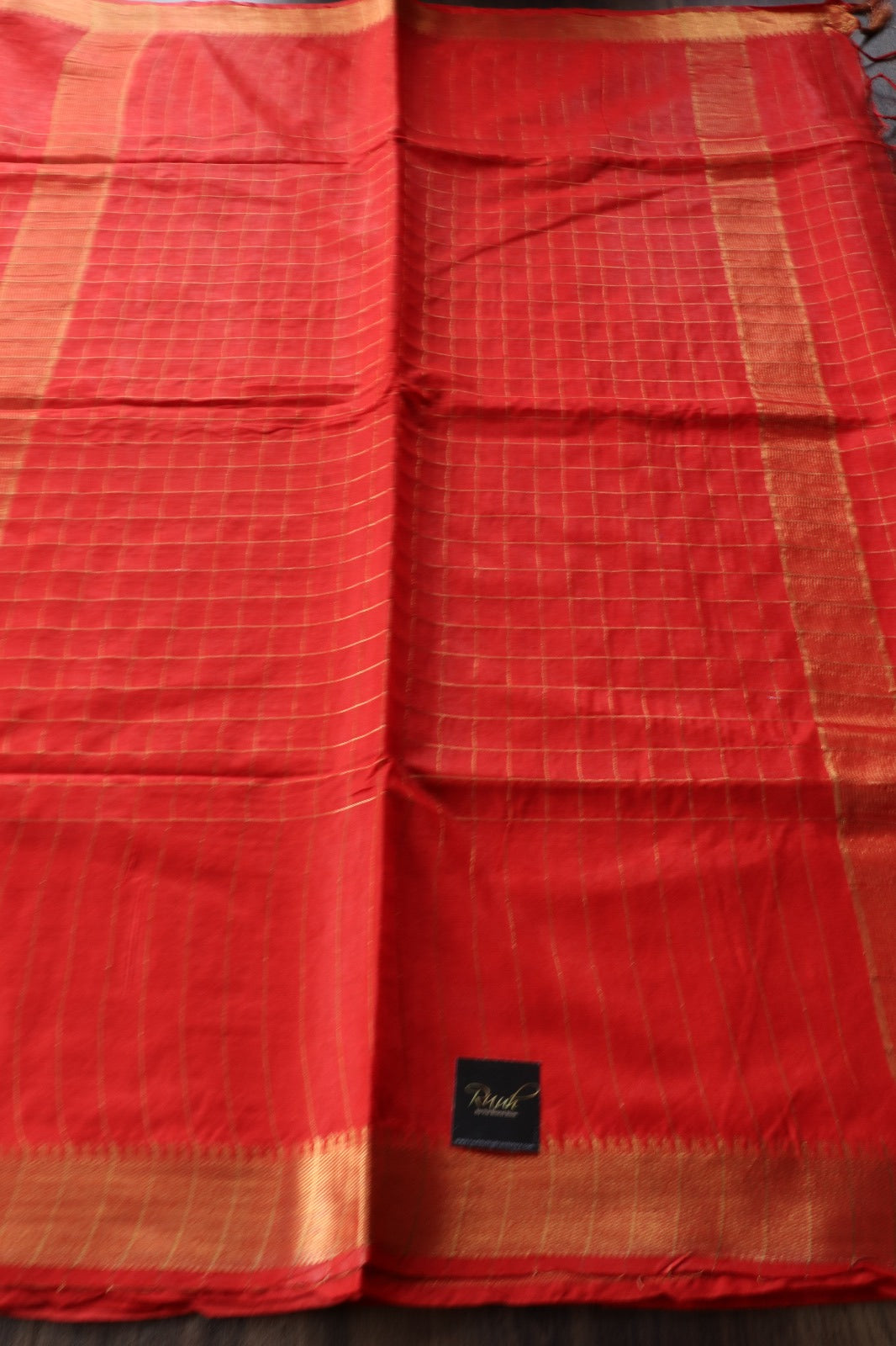 RED SEMI SILK CHECKS