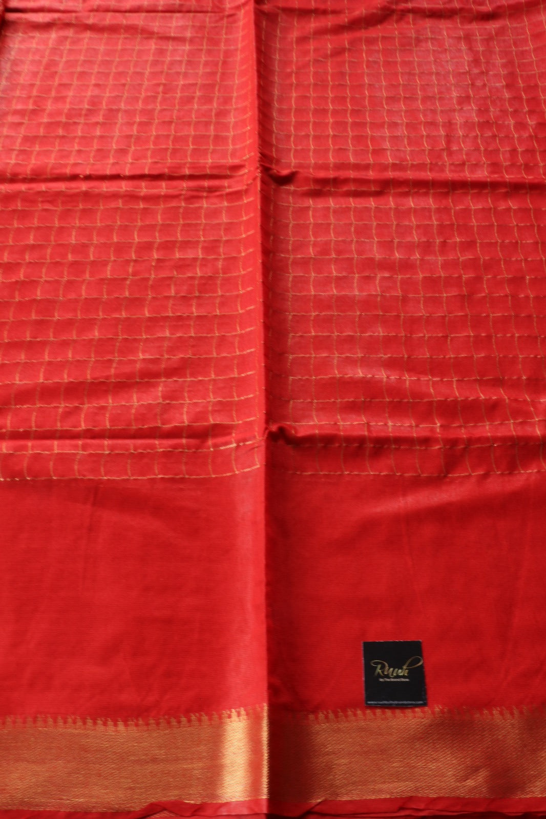 RED SEMI SILK CHECKS