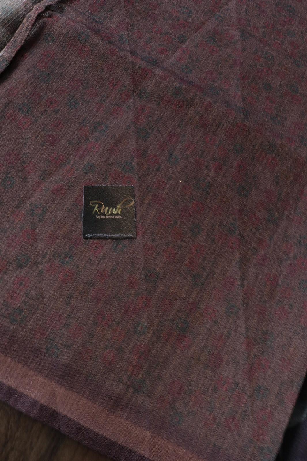 SEMI SILK SAREE WITH FLORAL PRINTS