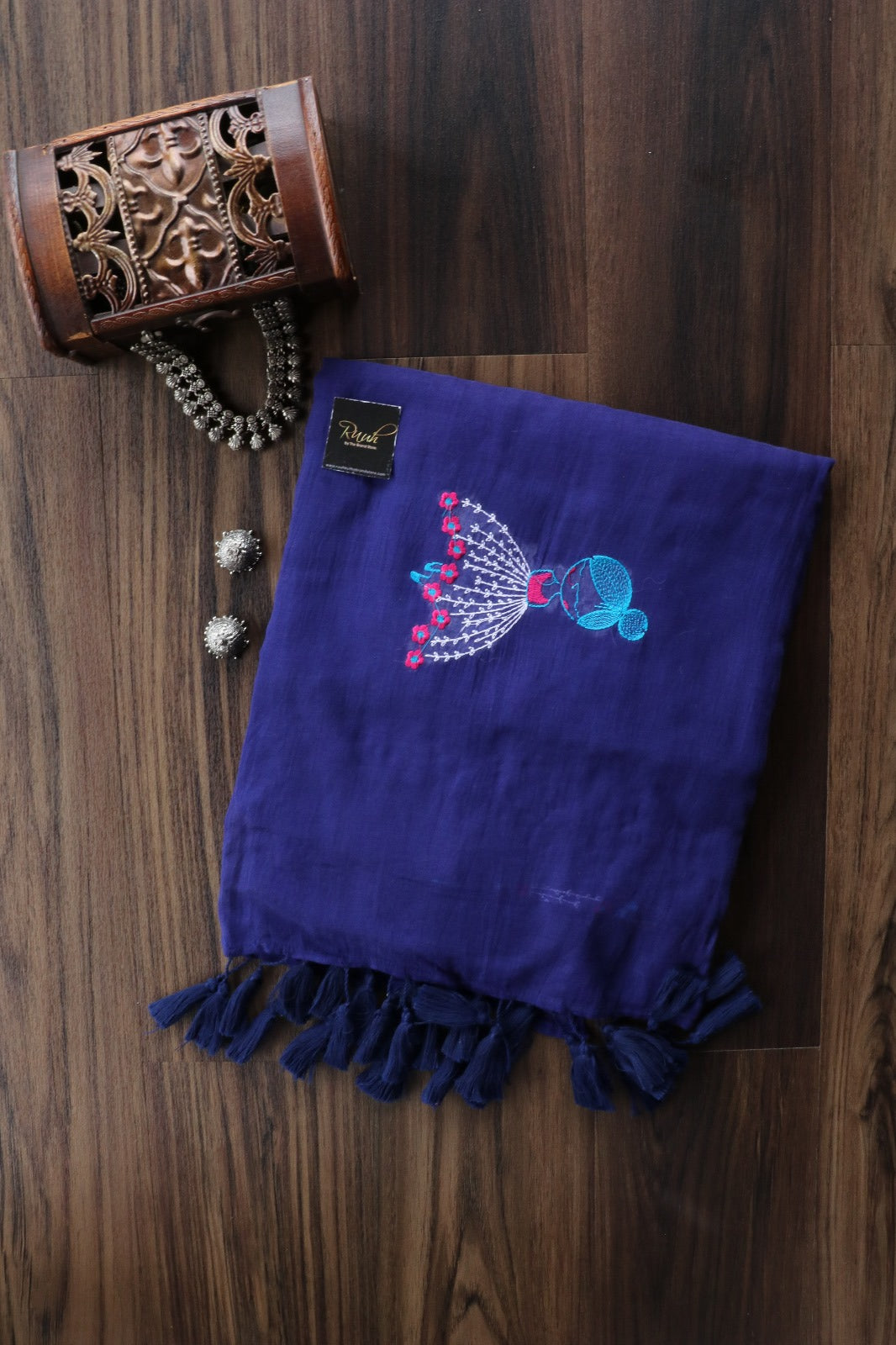 BLUE MULMUL DOLL EMBROIDERY