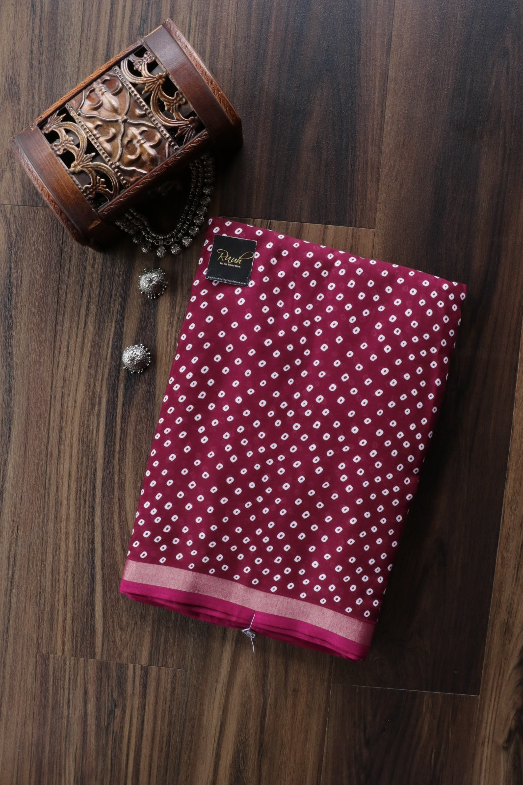 WINE COTTON MIX SAREE