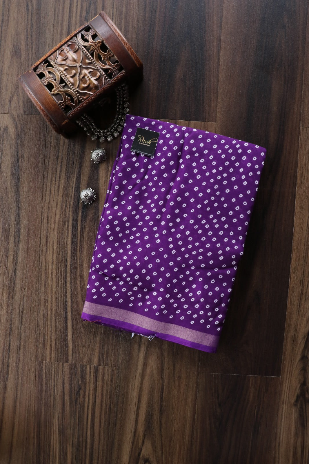 PURPLE COTTON MIX SAREE