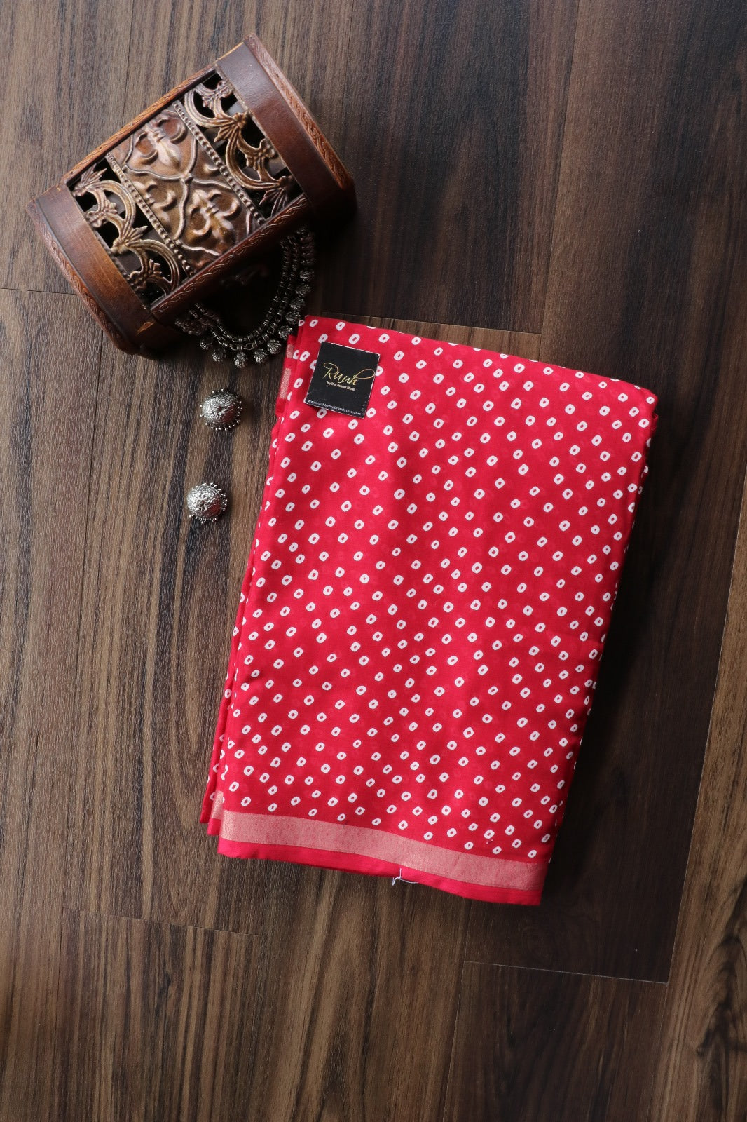 RED COTTON MIX SAREE