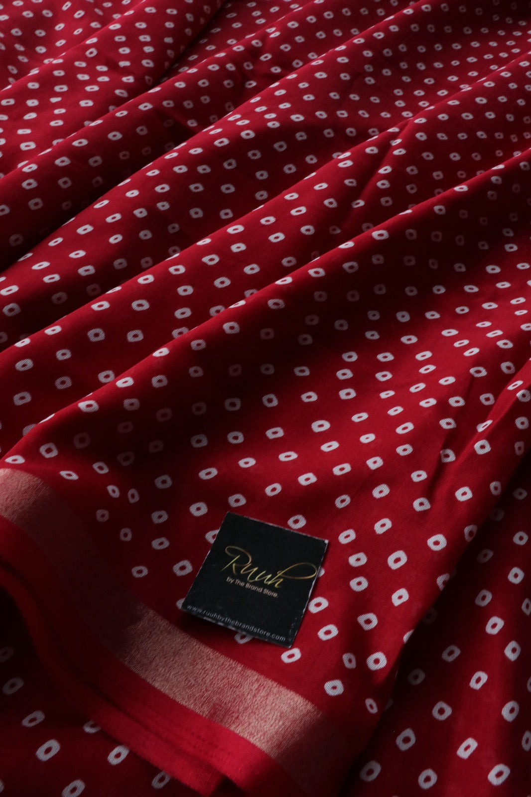 RED COTTON MIX SAREE