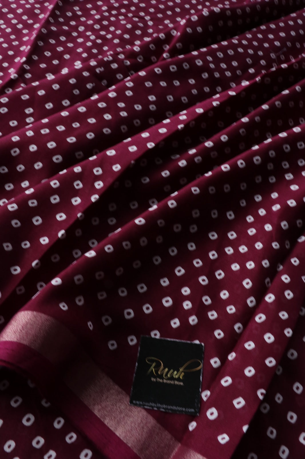WINE COTTON MIX SAREE