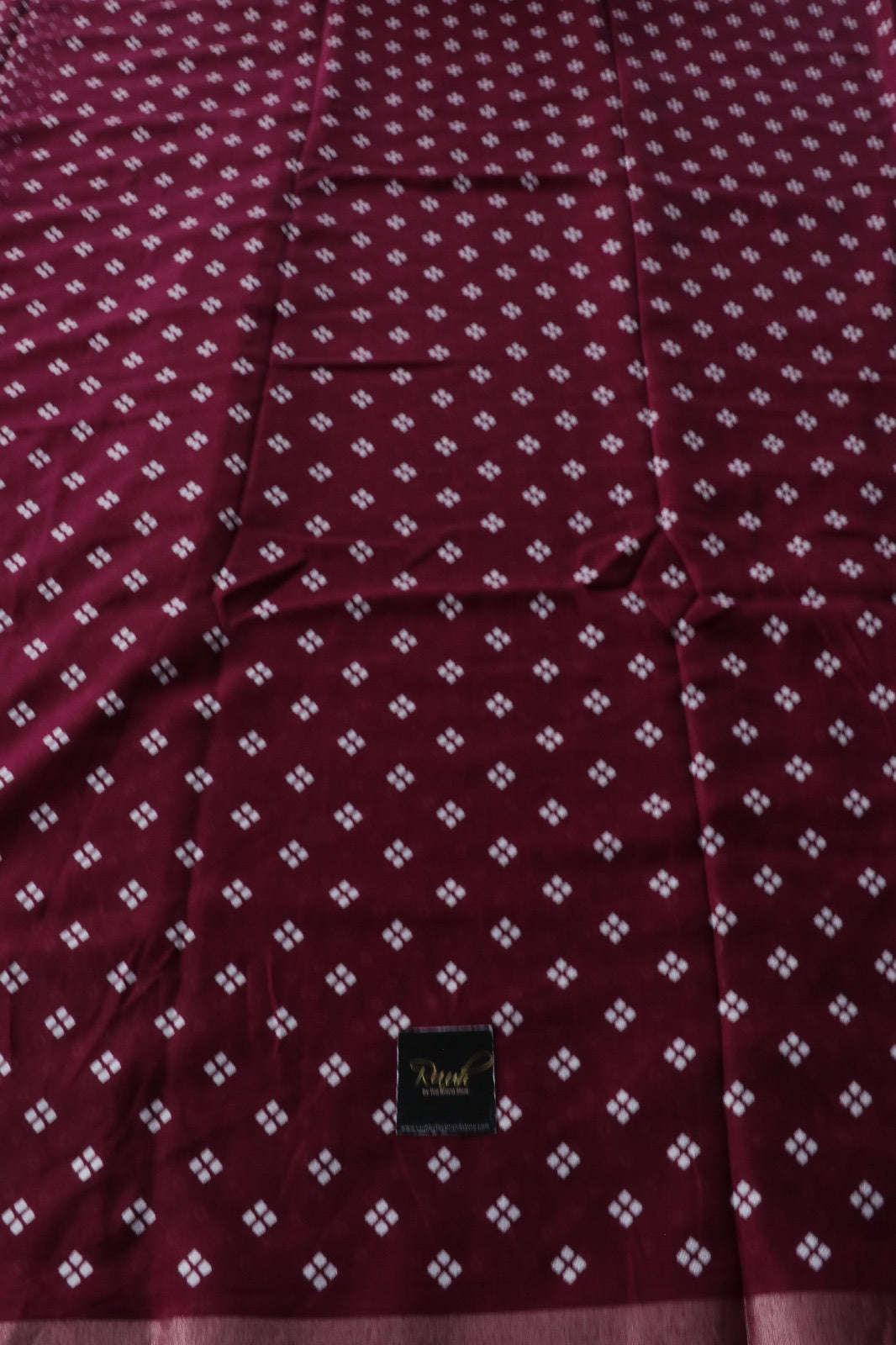 WINE COTTON MIX SAREE