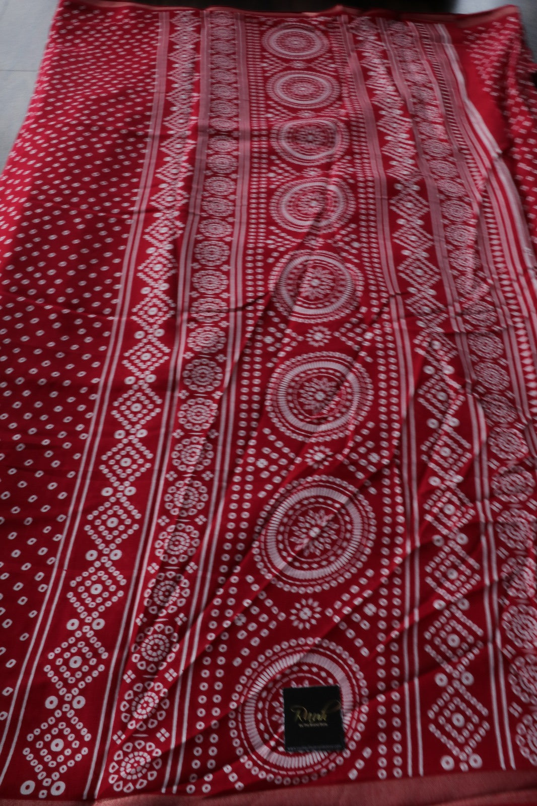 RED COTTON MIX SAREE