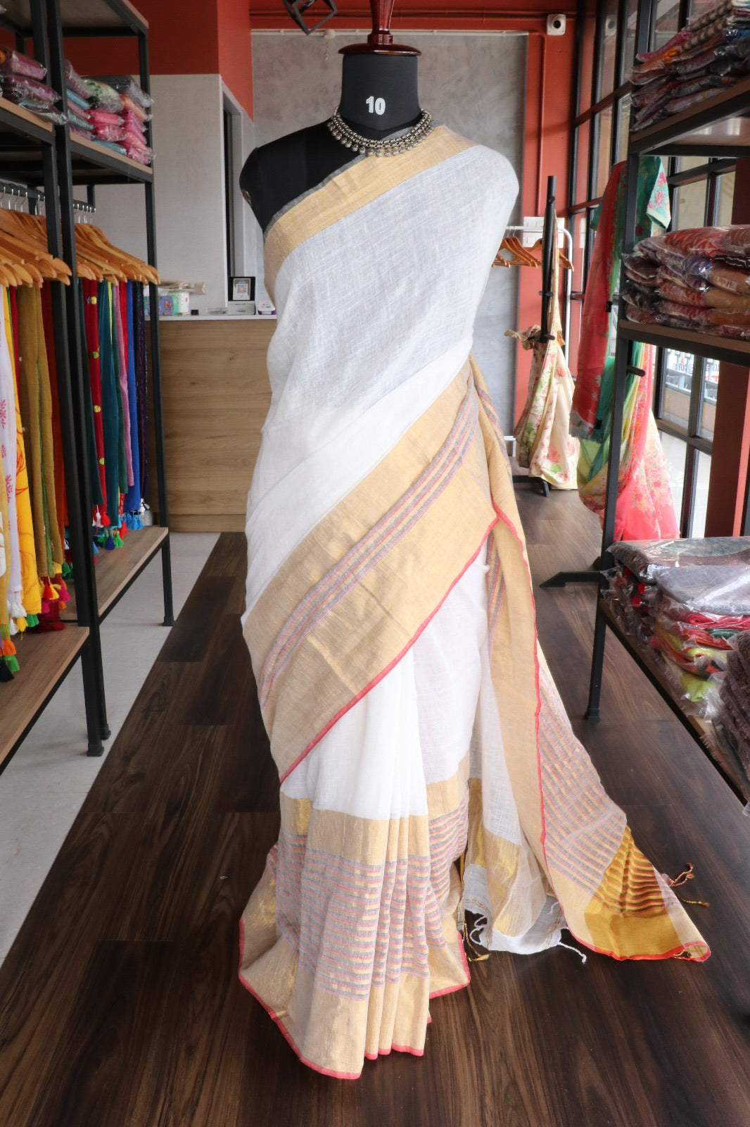 LINEN COTTON SAREE