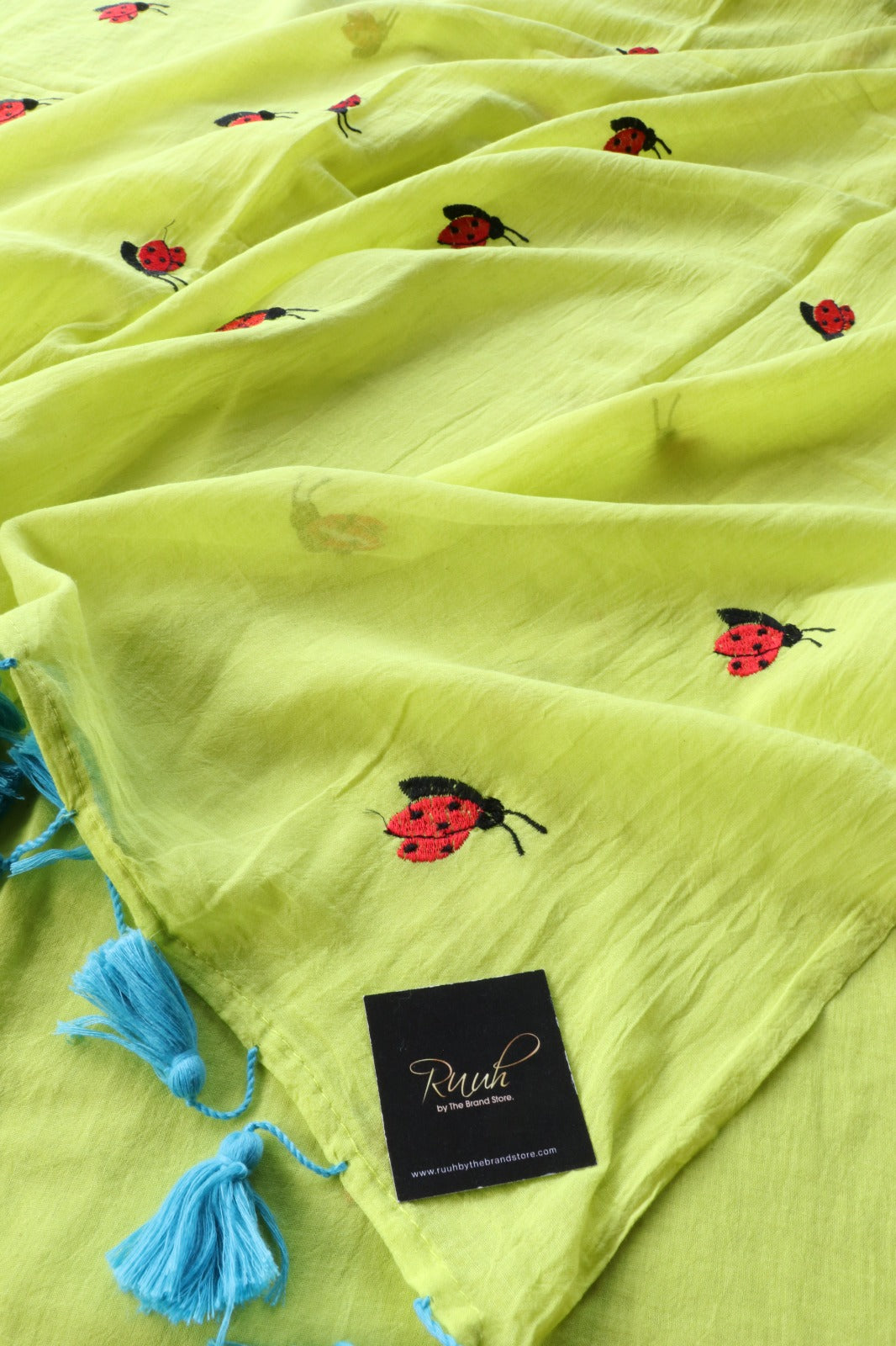 NEON MULMUL HONEY BEE EMBROIDERY