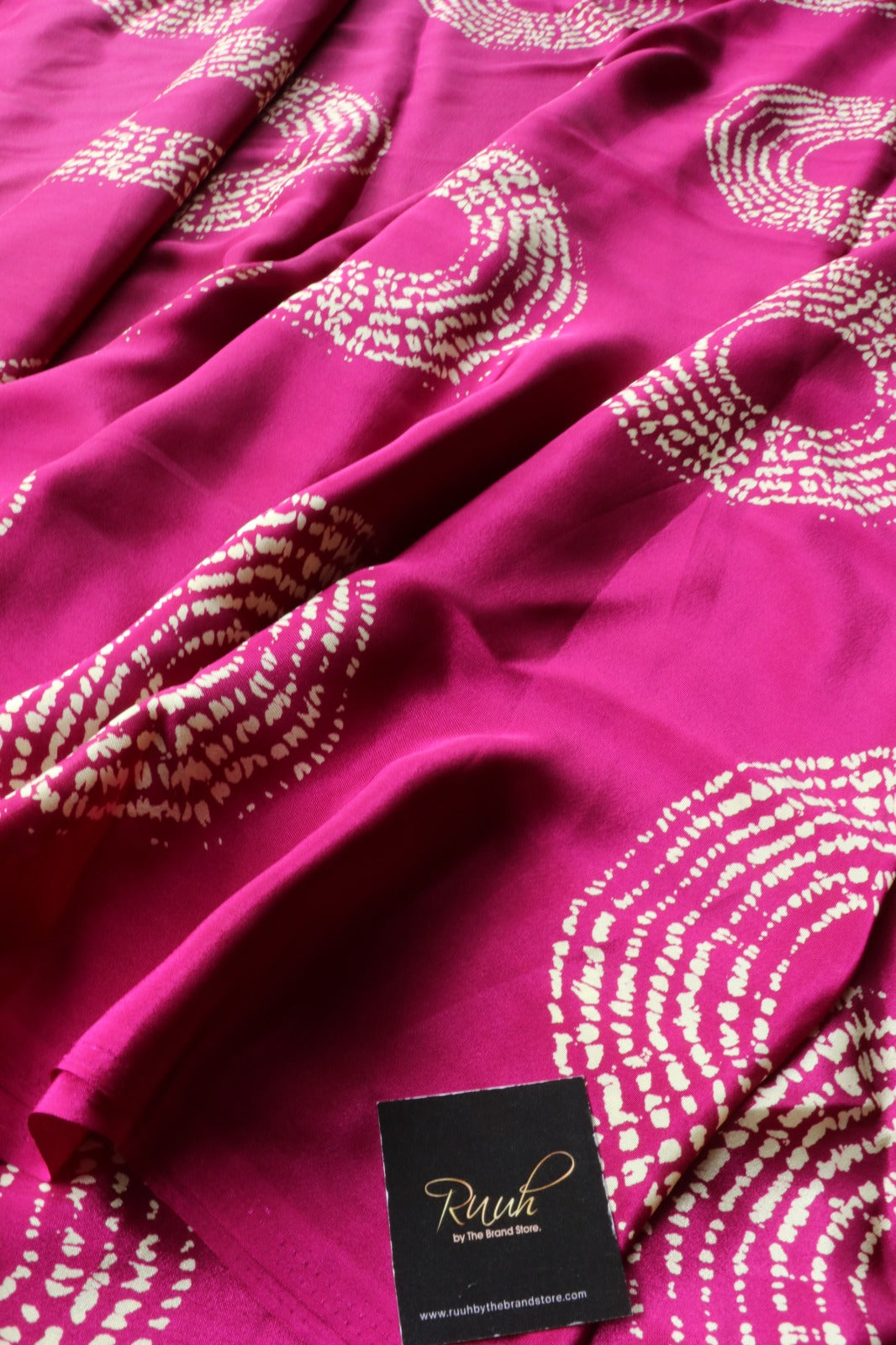 MAGENTA SEMI MODAL SATIN SILK SAREE