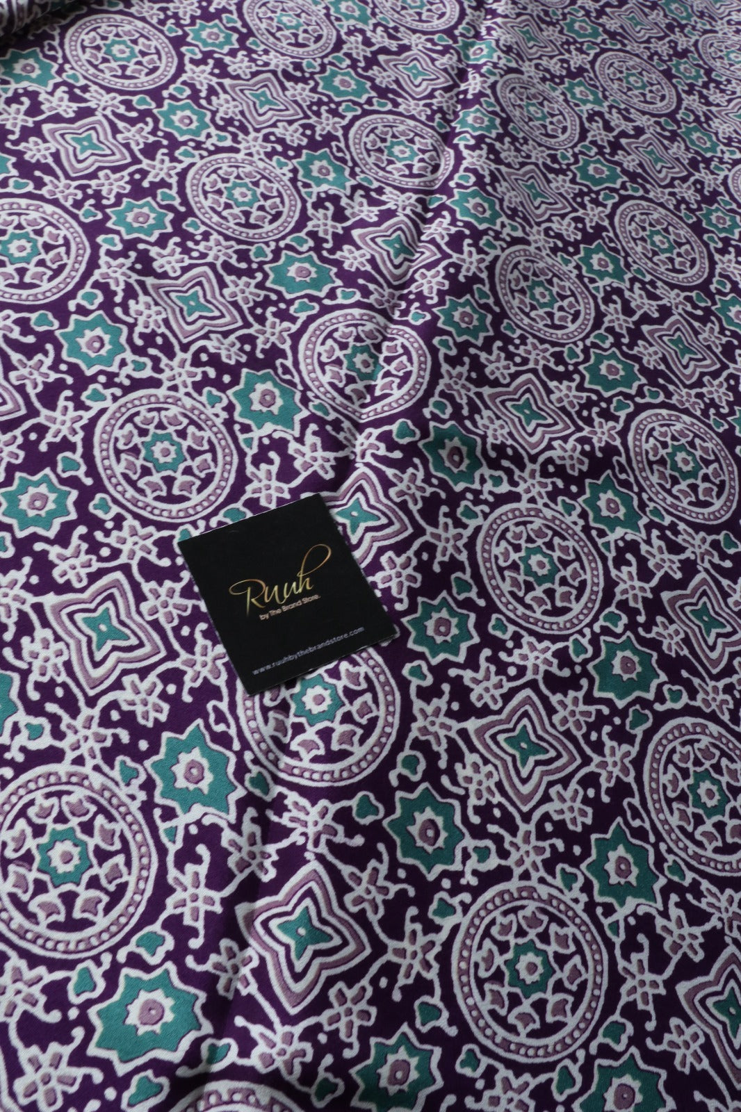 PURPLE SEMI MODAL SATIN SILK SAREE