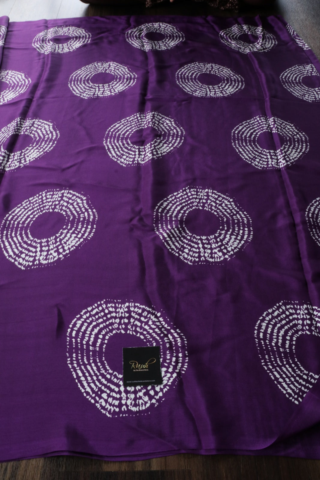 PURPLE SEMI MODAL SATIN SILK SAREE