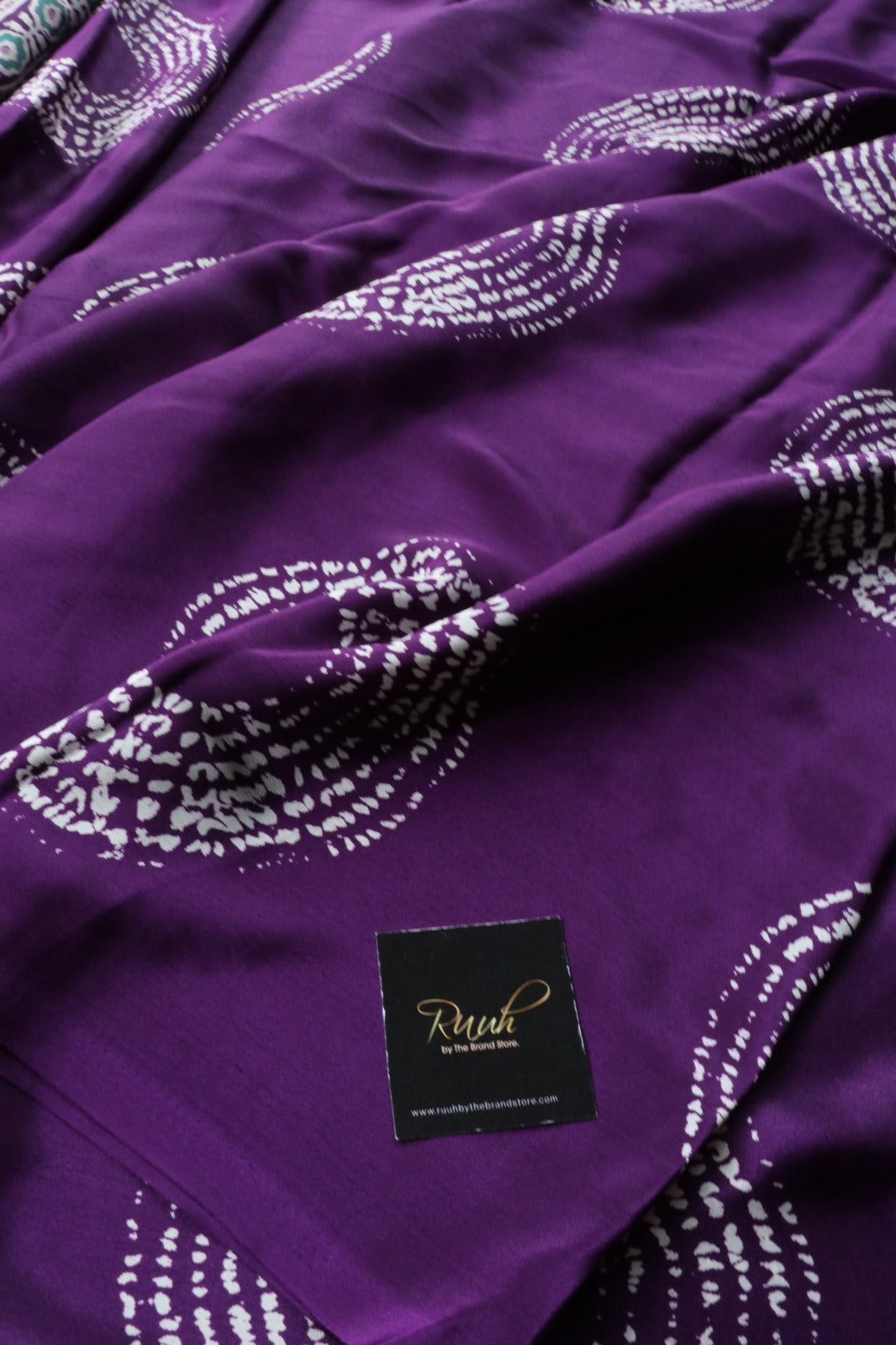 PURPLE SEMI MODAL SATIN SILK SAREE