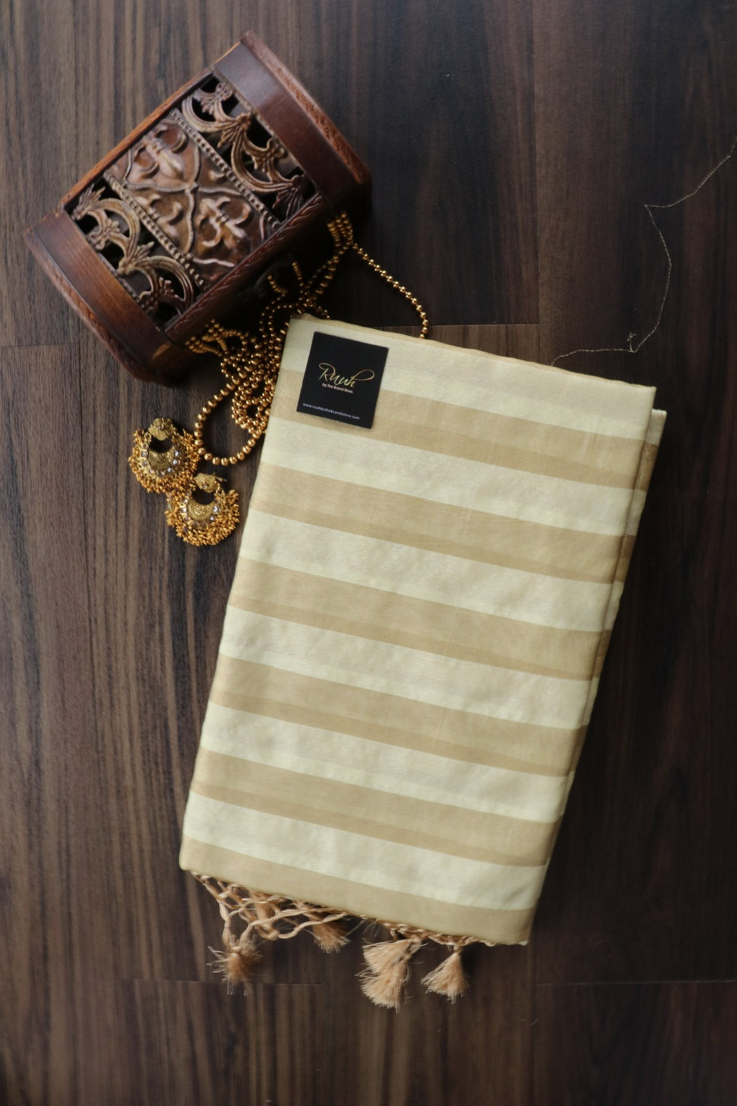ONAM SPECIAL BANARASI TISSUE STRIPE SAREE