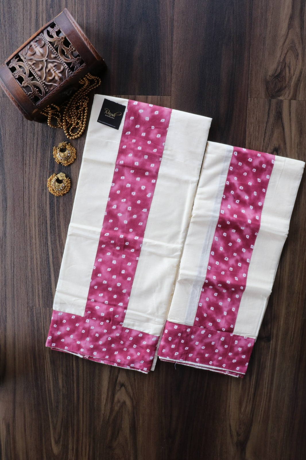 COTTON SET MUND WITH BLOUSE - MAGENTA