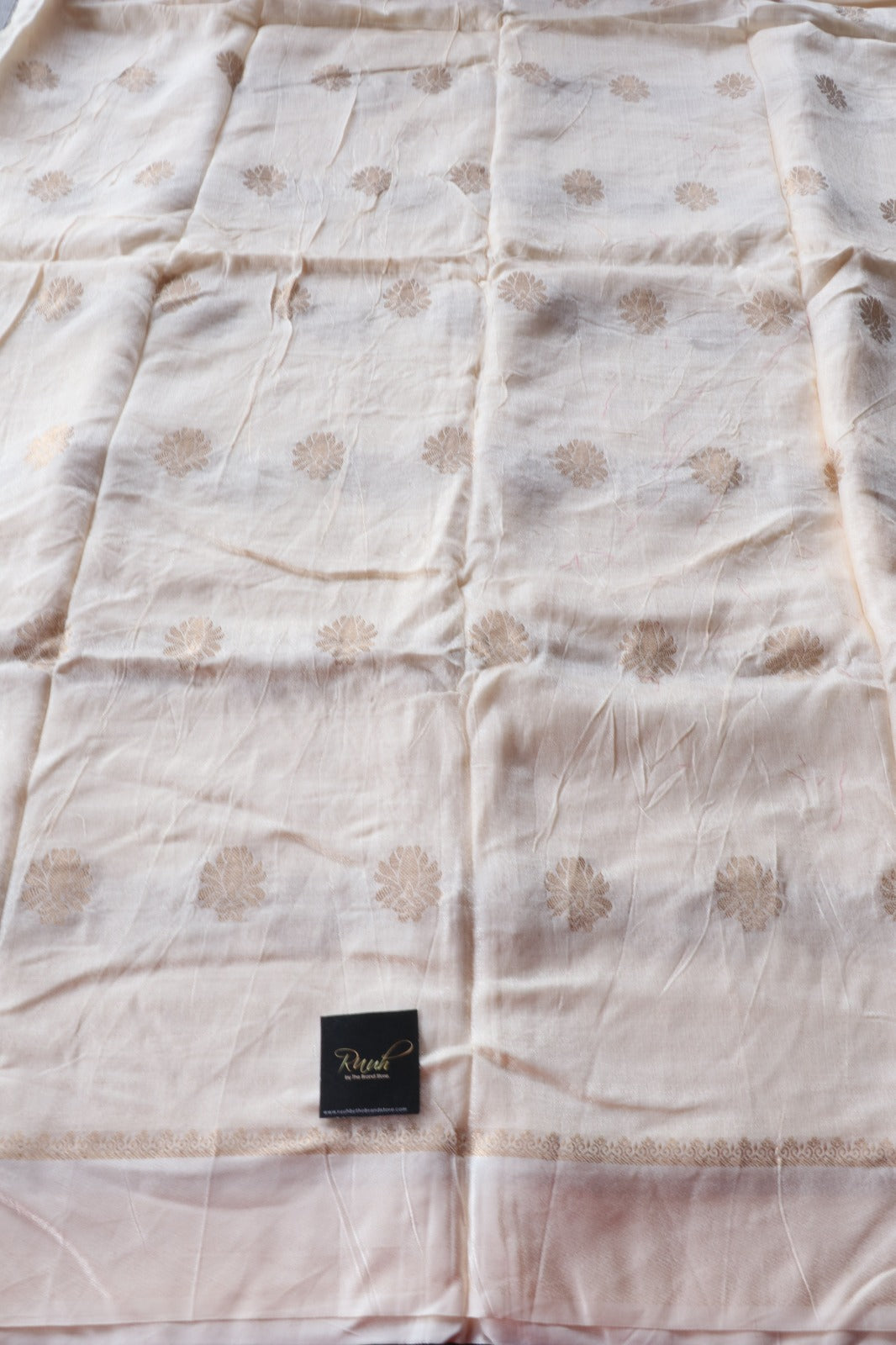 VISCOSE KHADI SILK IN CREAM COLOUR