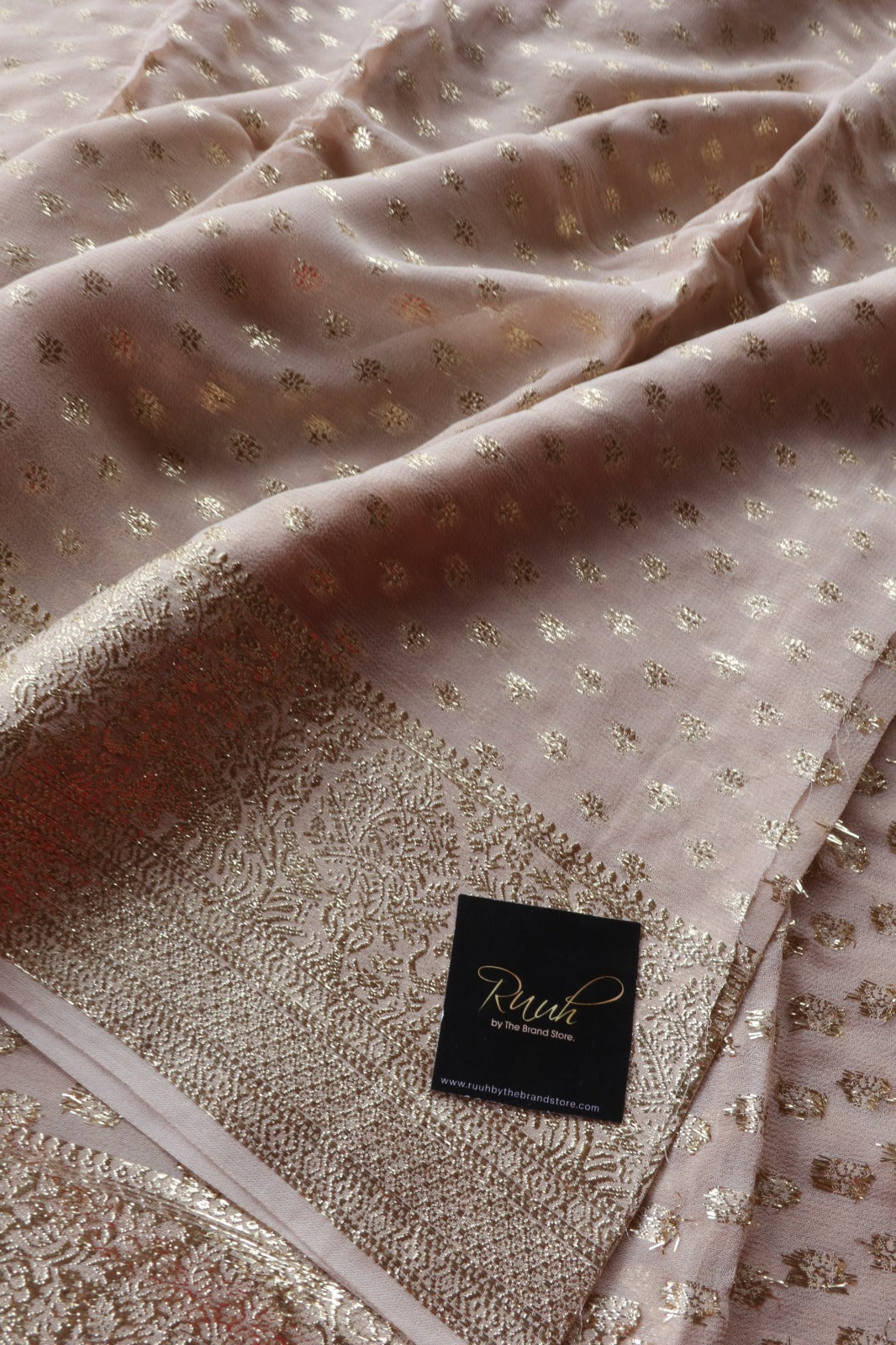 VISCOSE SAREE IN BEIGE COLOUR