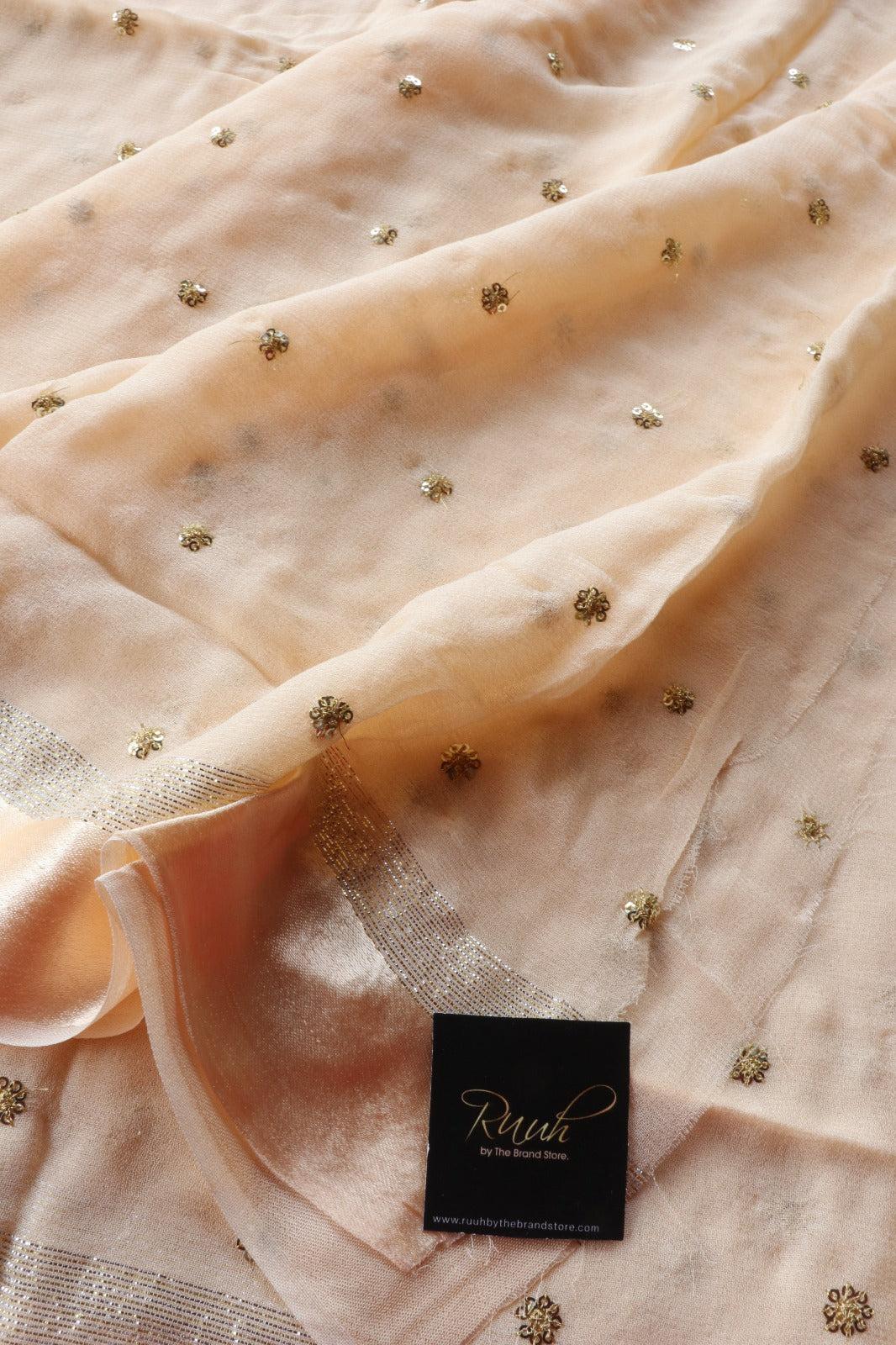 VISCOSE CREAM SAREE WITH SEQUENCE WEAVING